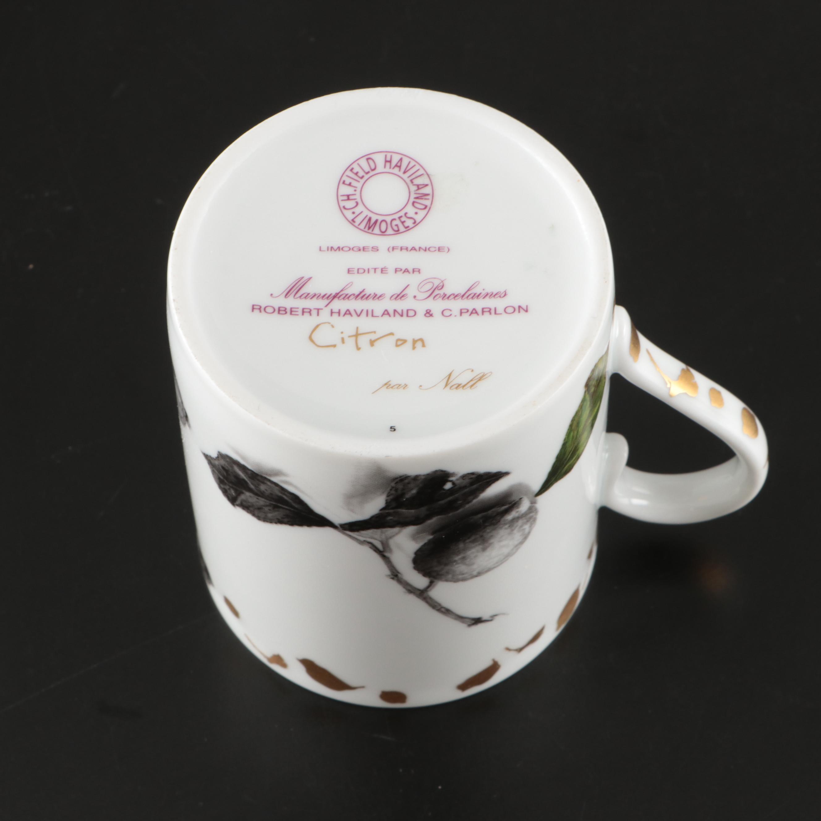 C. H. Field Haviland "Citron" and Other Porcelain Tableware