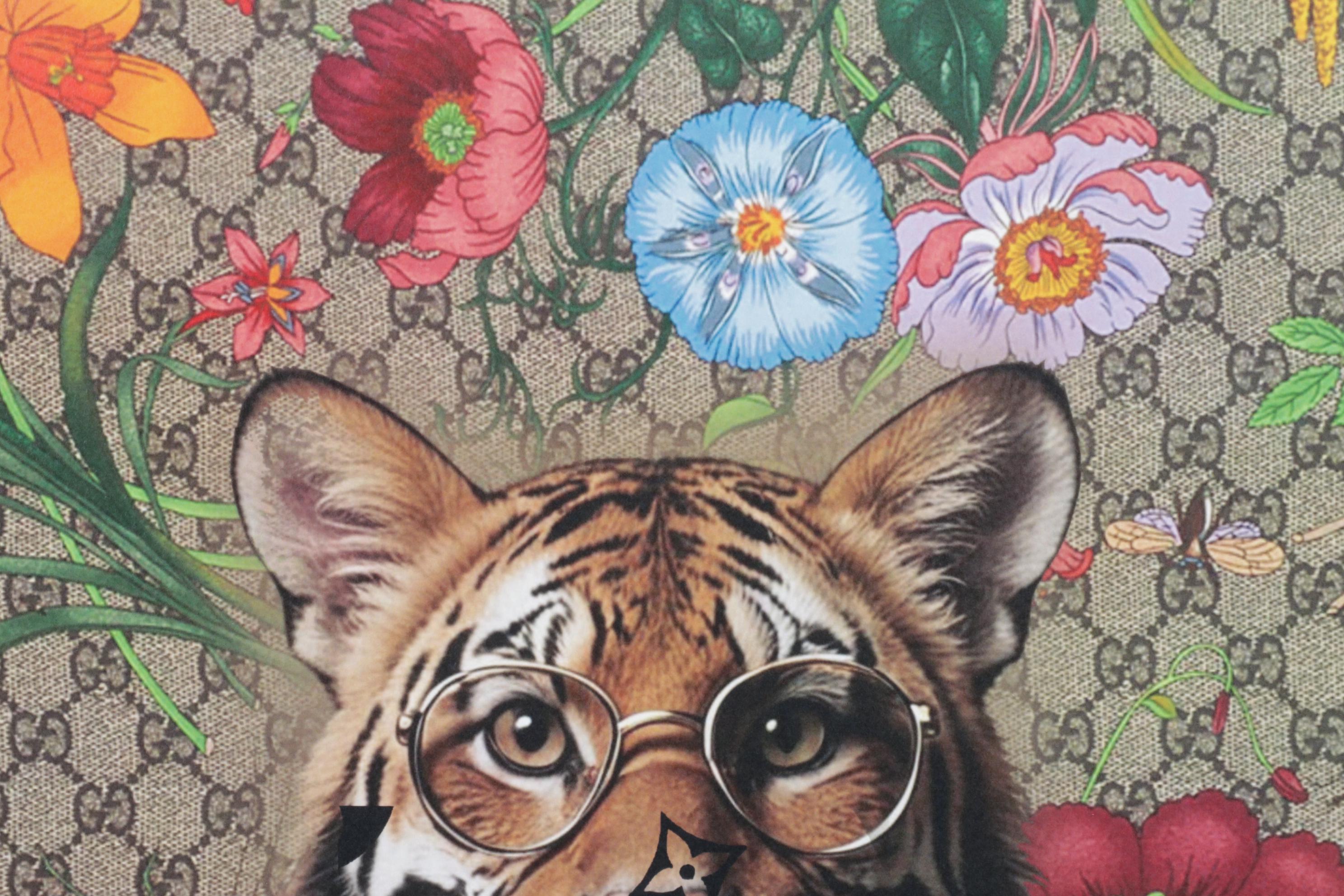 Death NYC Pop Art Graphic Print Homage to Gucci & Louis Vuitton x Tiger, 2025