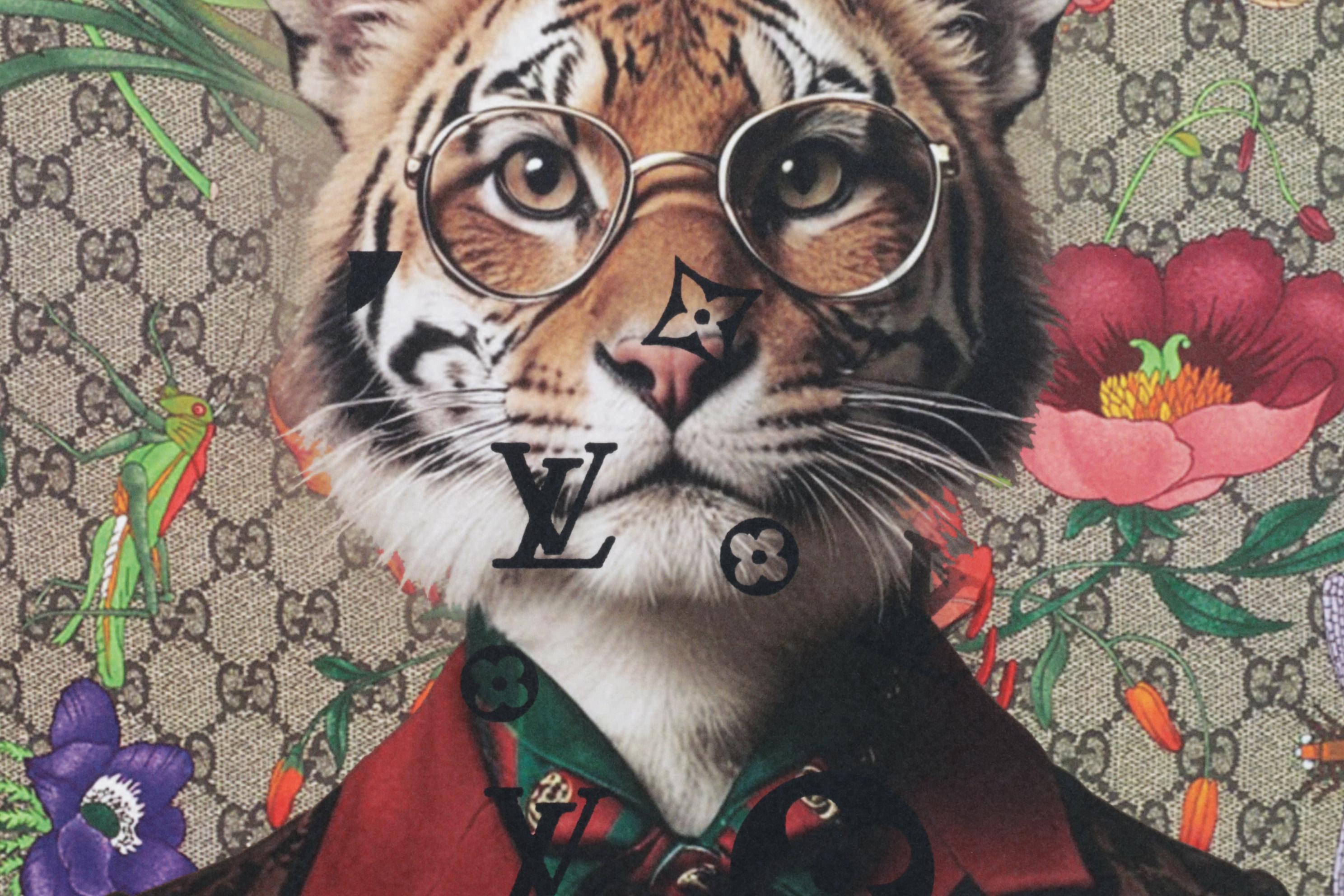 Death NYC Pop Art Graphic Print Homage to Gucci & Louis Vuitton x Tiger, 2025