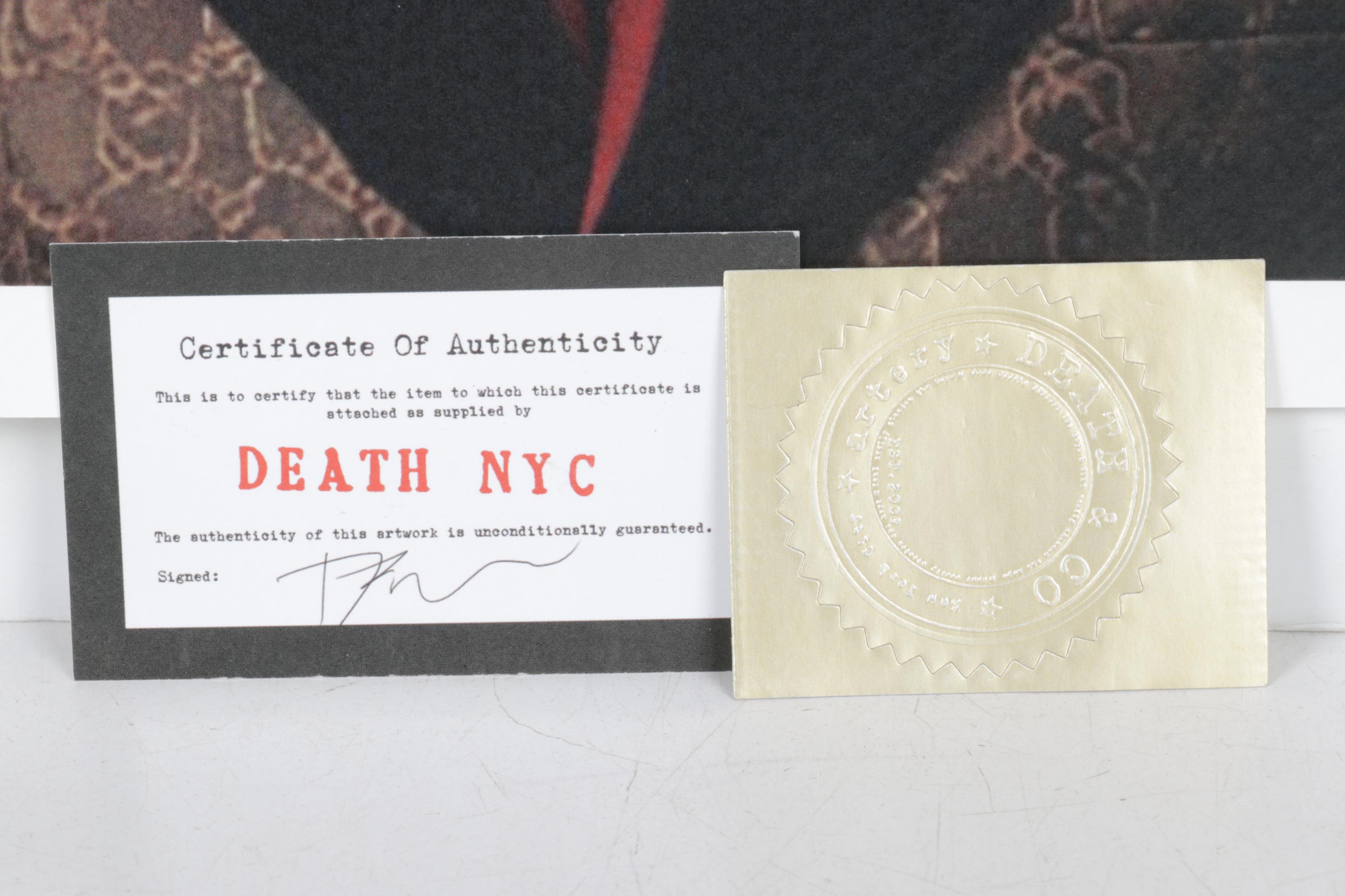 Death NYC Pop Art Graphic Print Homage to Gucci & Louis Vuitton x Tiger, 2025