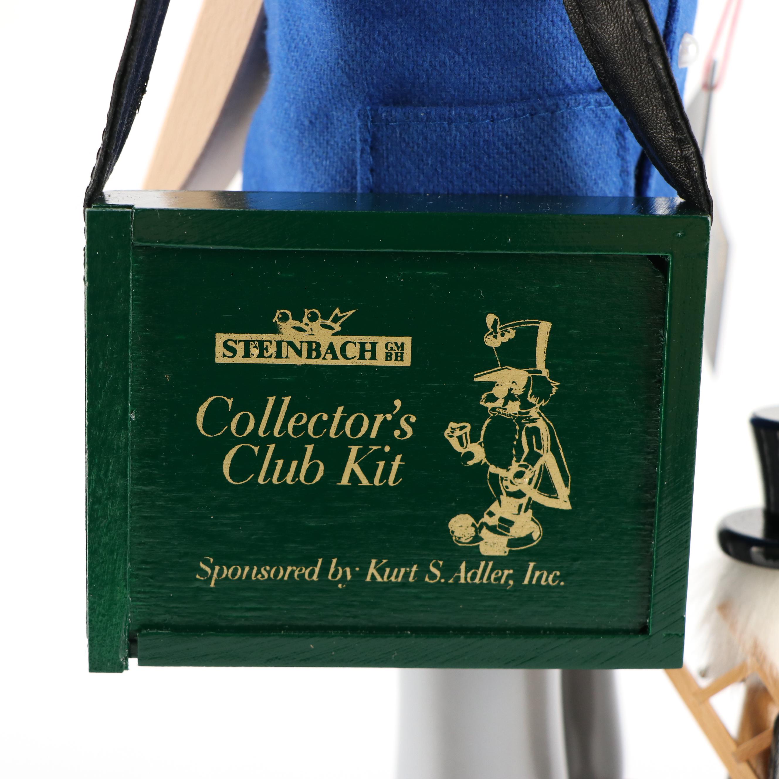 Artist Signed Steinbach "10 Years Collector's Club" Wooden Nutcracker