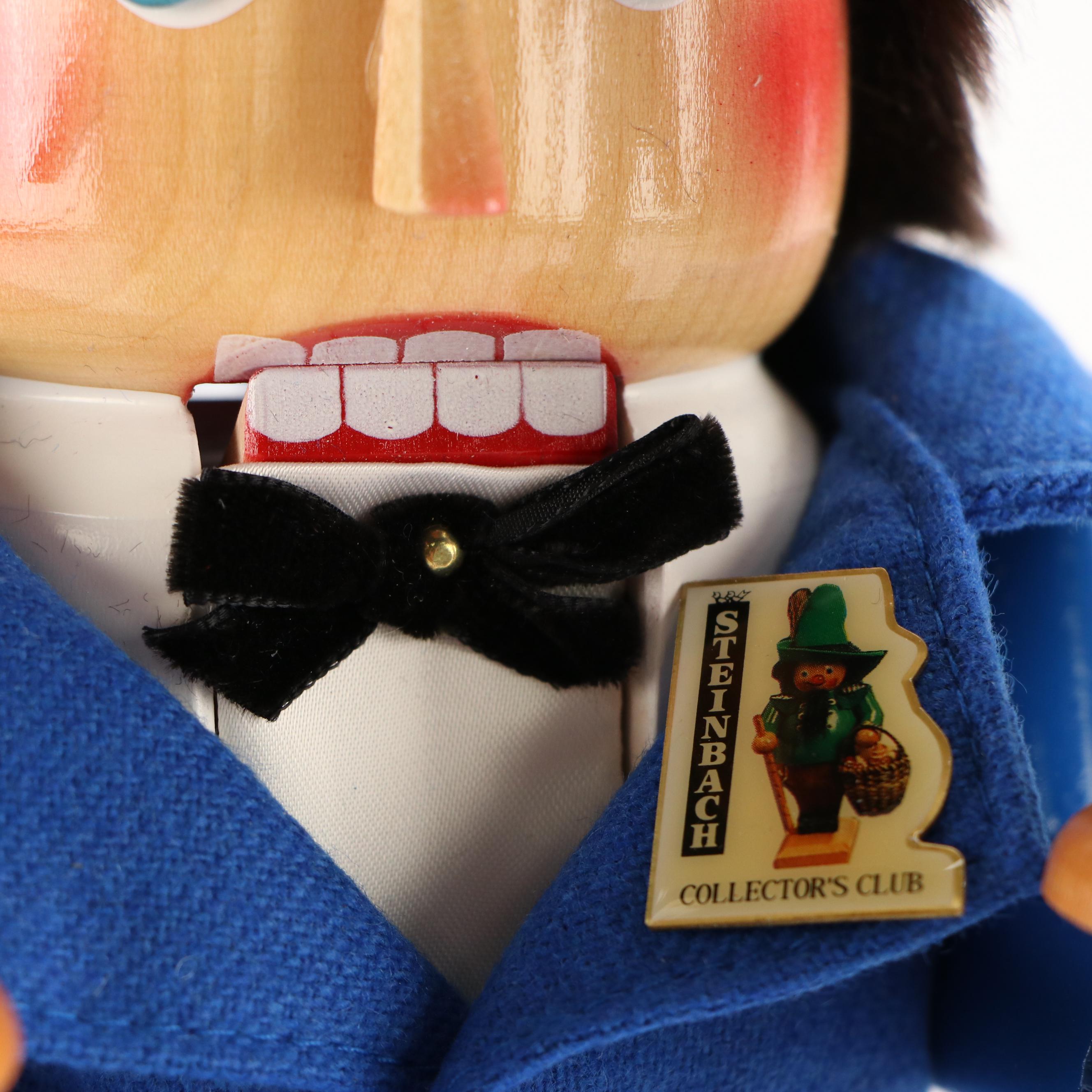 Artist Signed Steinbach "10 Years Collector's Club" Wooden Nutcracker