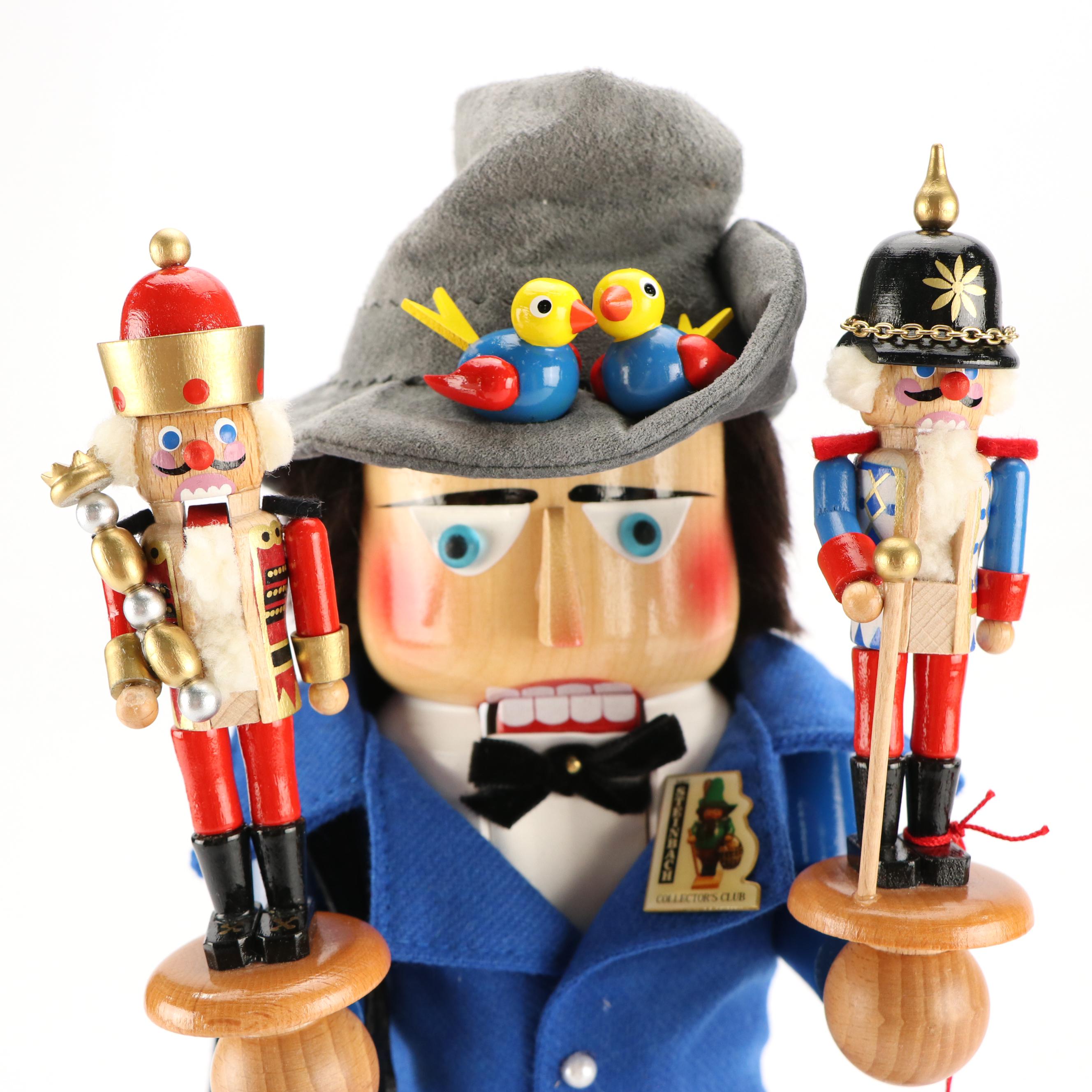 Artist Signed Steinbach "10 Years Collector's Club" Wooden Nutcracker