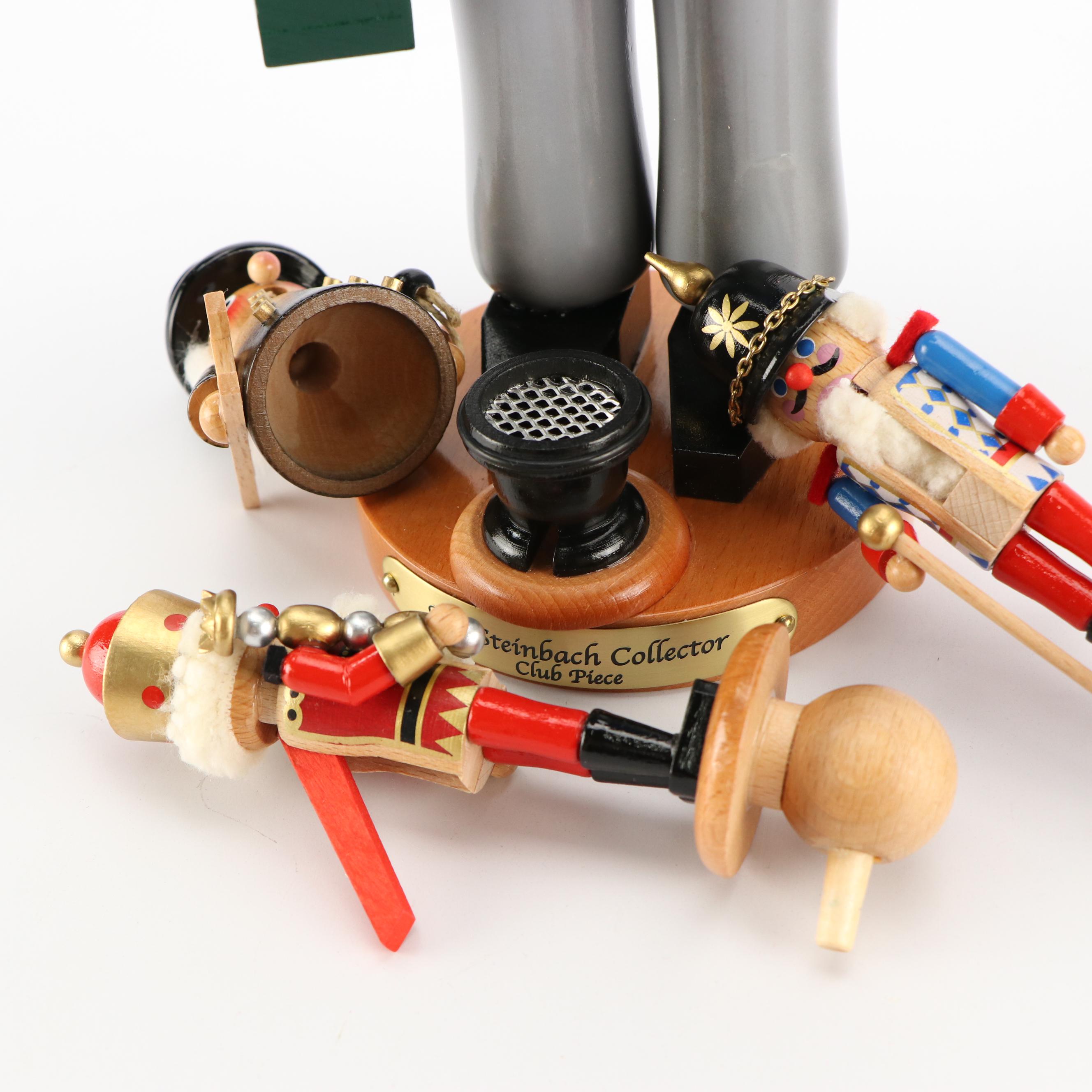 Artist Signed Steinbach "10 Years Collector's Club" Wooden Nutcracker