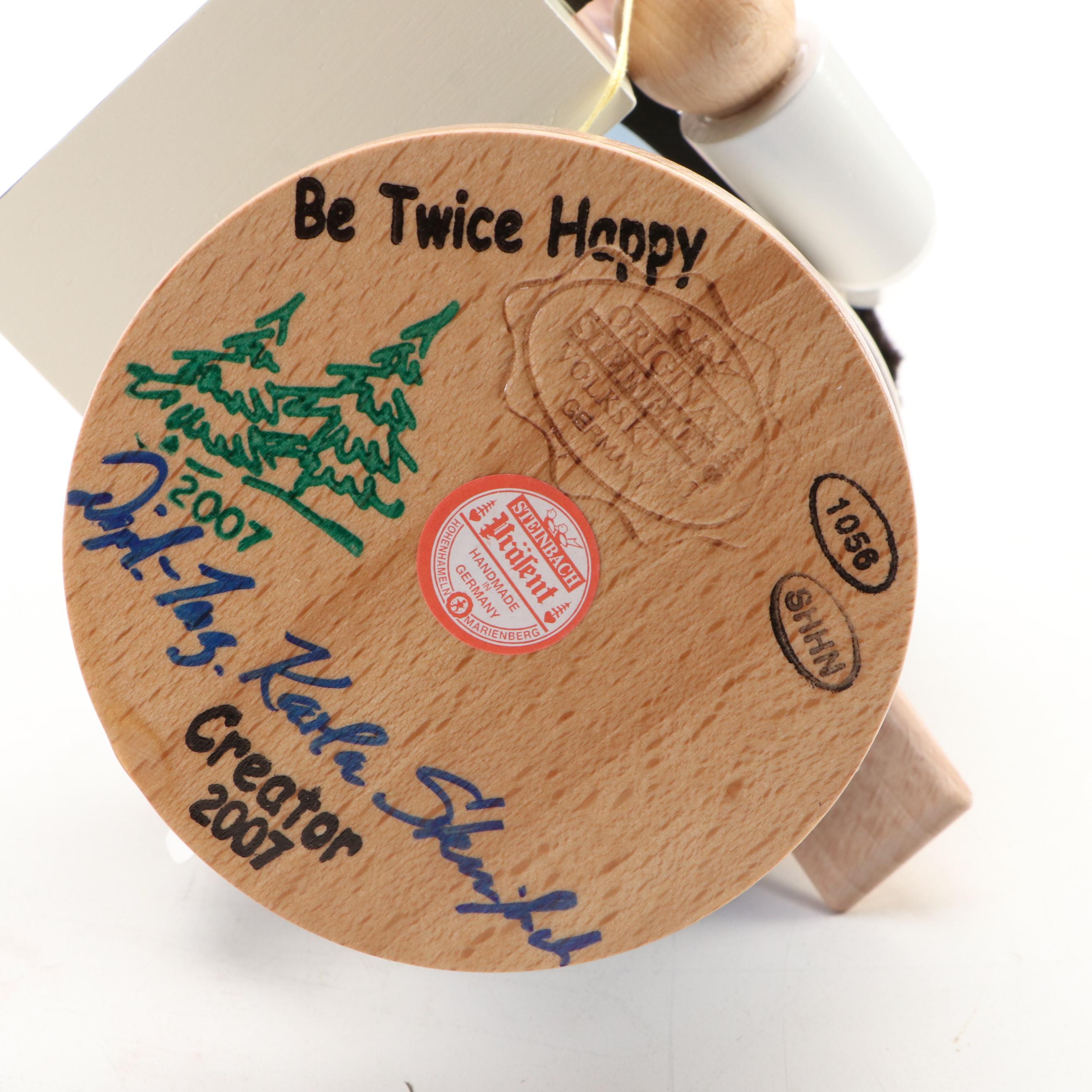 Artist Signed Steinbach "Ice Seller" Handcrafted Wooden Nutcracker