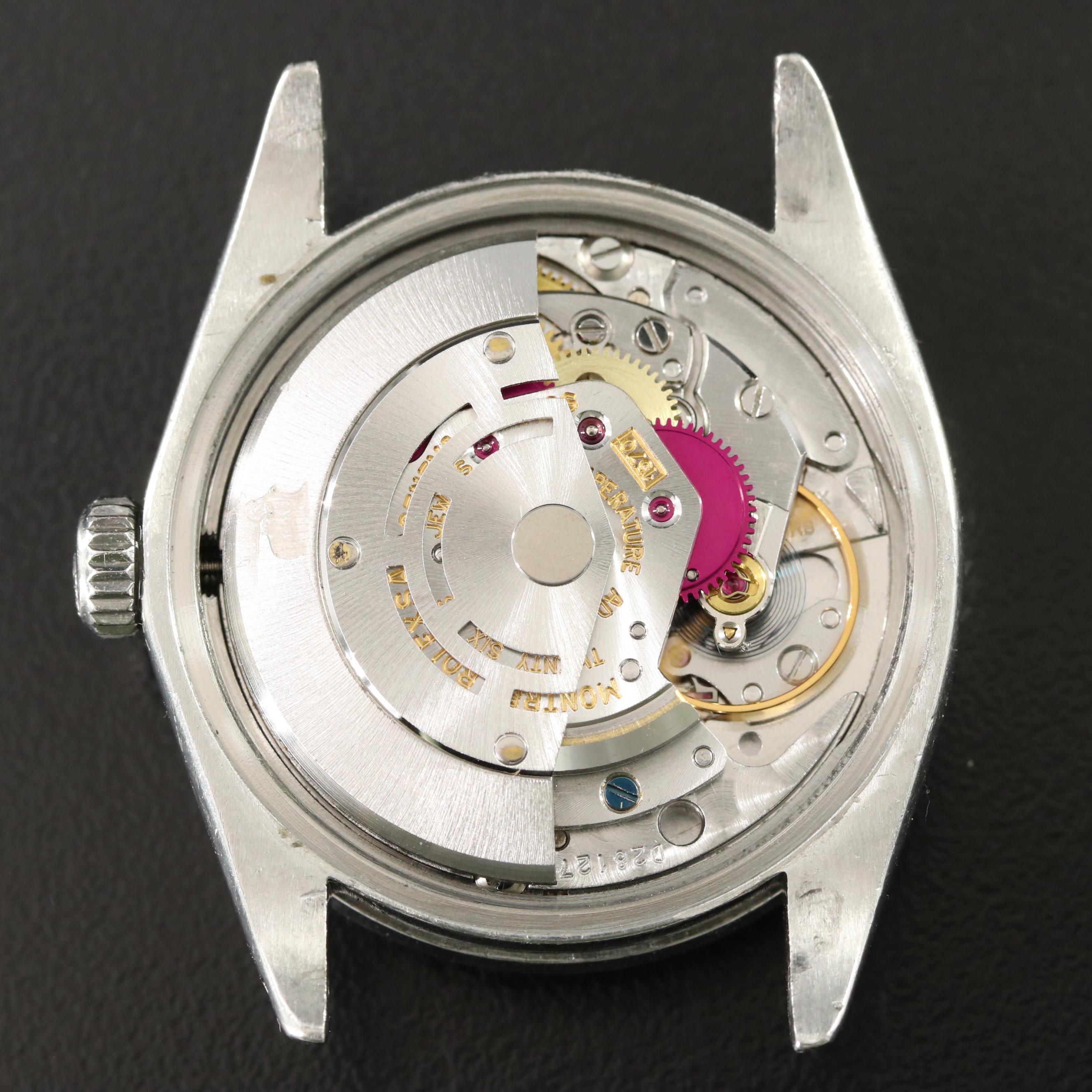 1977 Rolex Engine Turned Bezel Date Model 1501 Watch