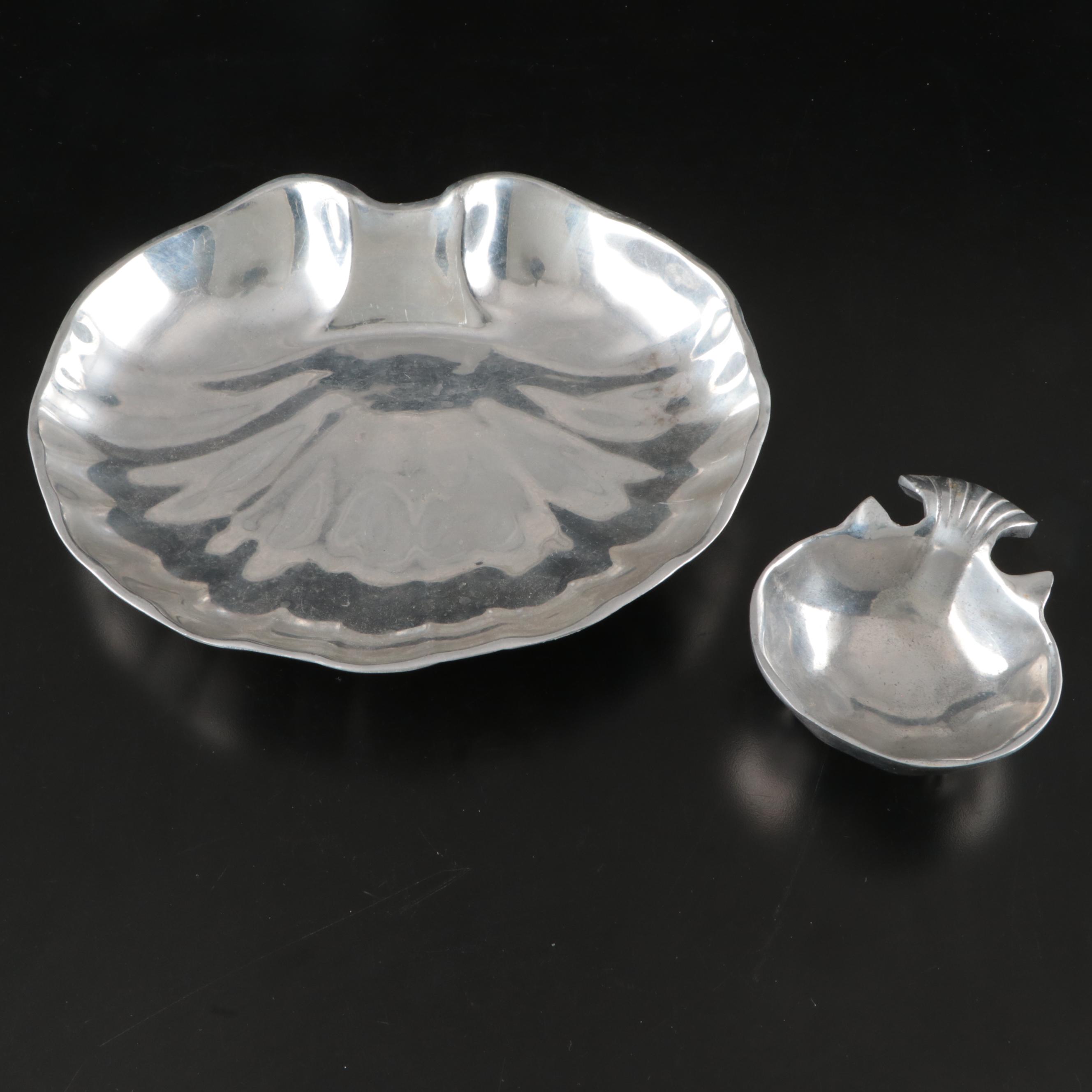 Arthur Court Designs Fish Tray and Other Nautical Metal Serveware