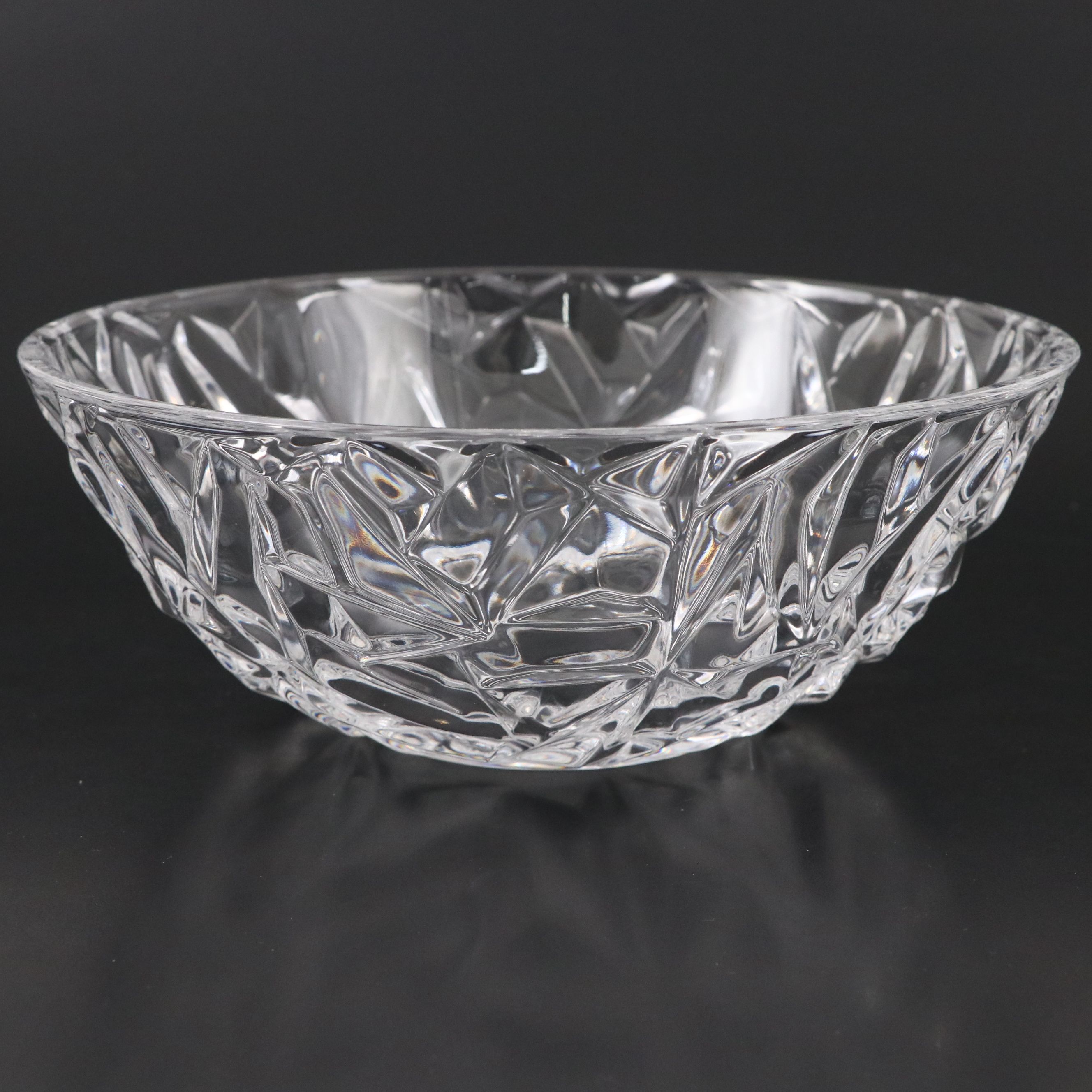 Tiffany & Co. "Rock Cut" Crystal Bowl