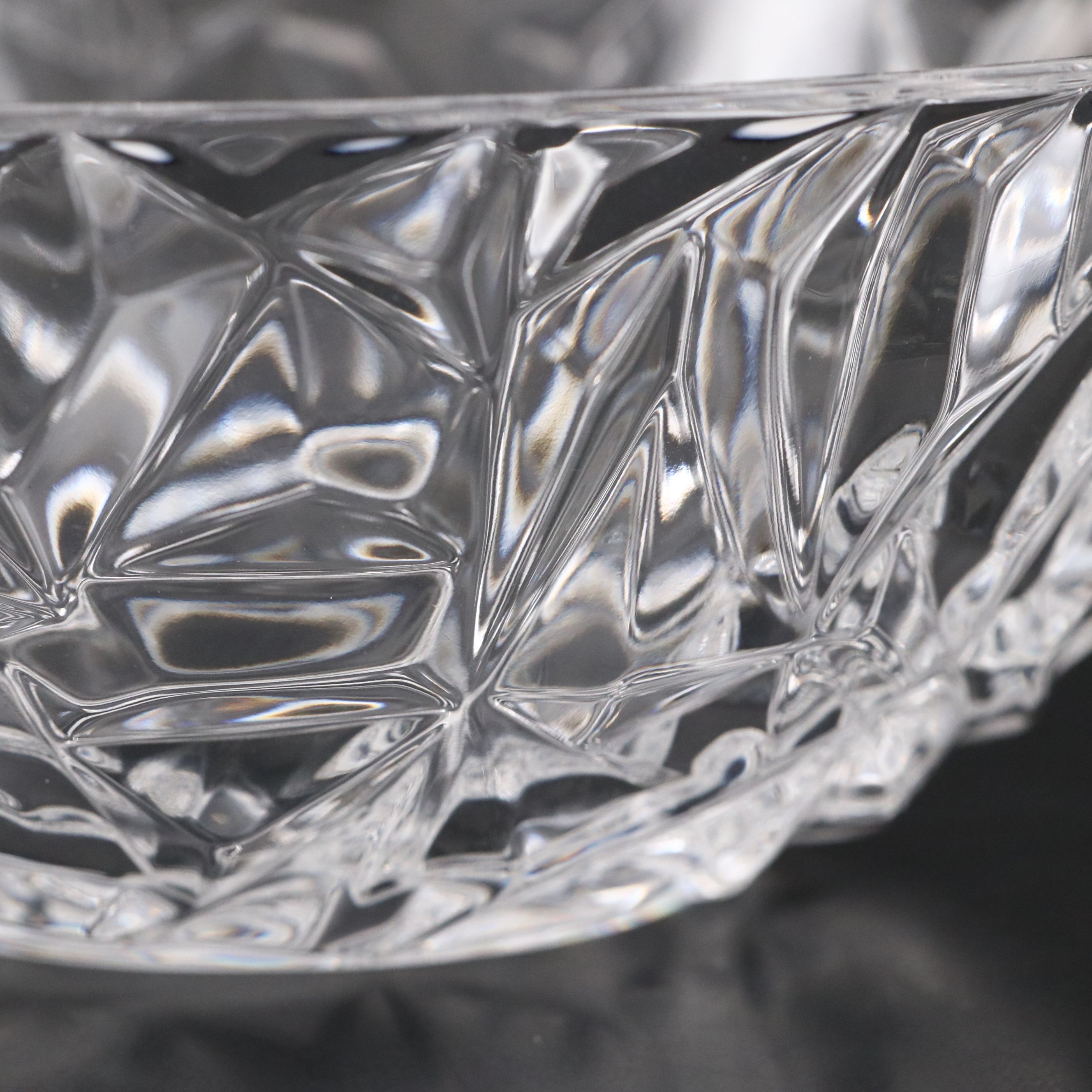 Tiffany & Co. "Rock Cut" Crystal Bowl