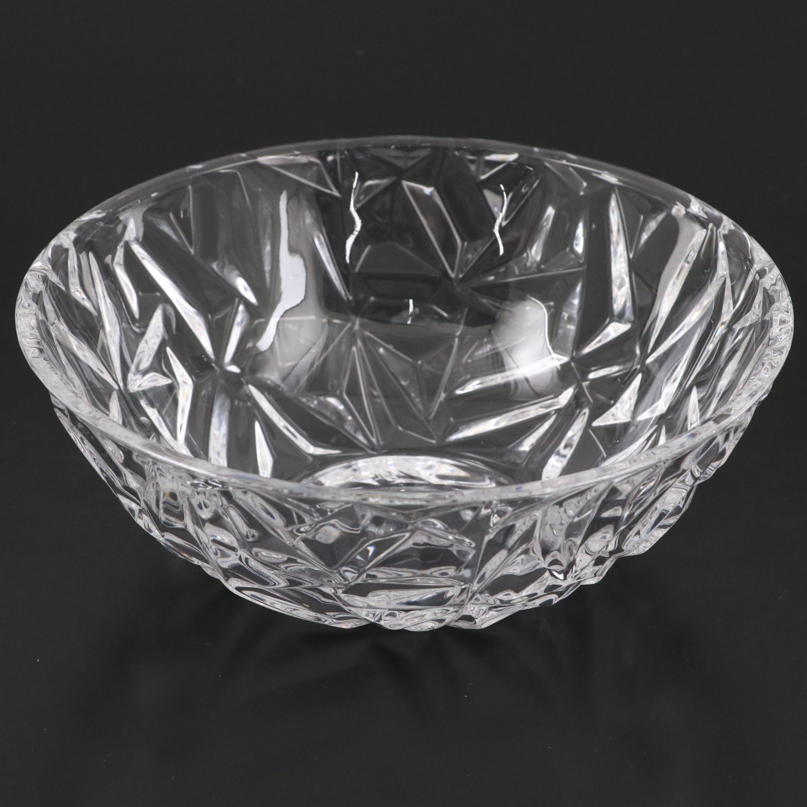 Tiffany & Co. "Rock Cut" Crystal Bowl