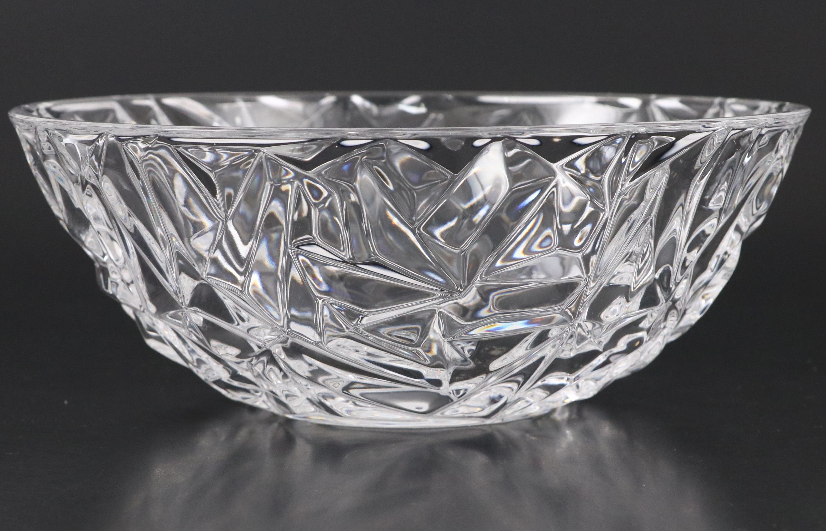 Tiffany & Co. "Rock Cut" Crystal Bowl