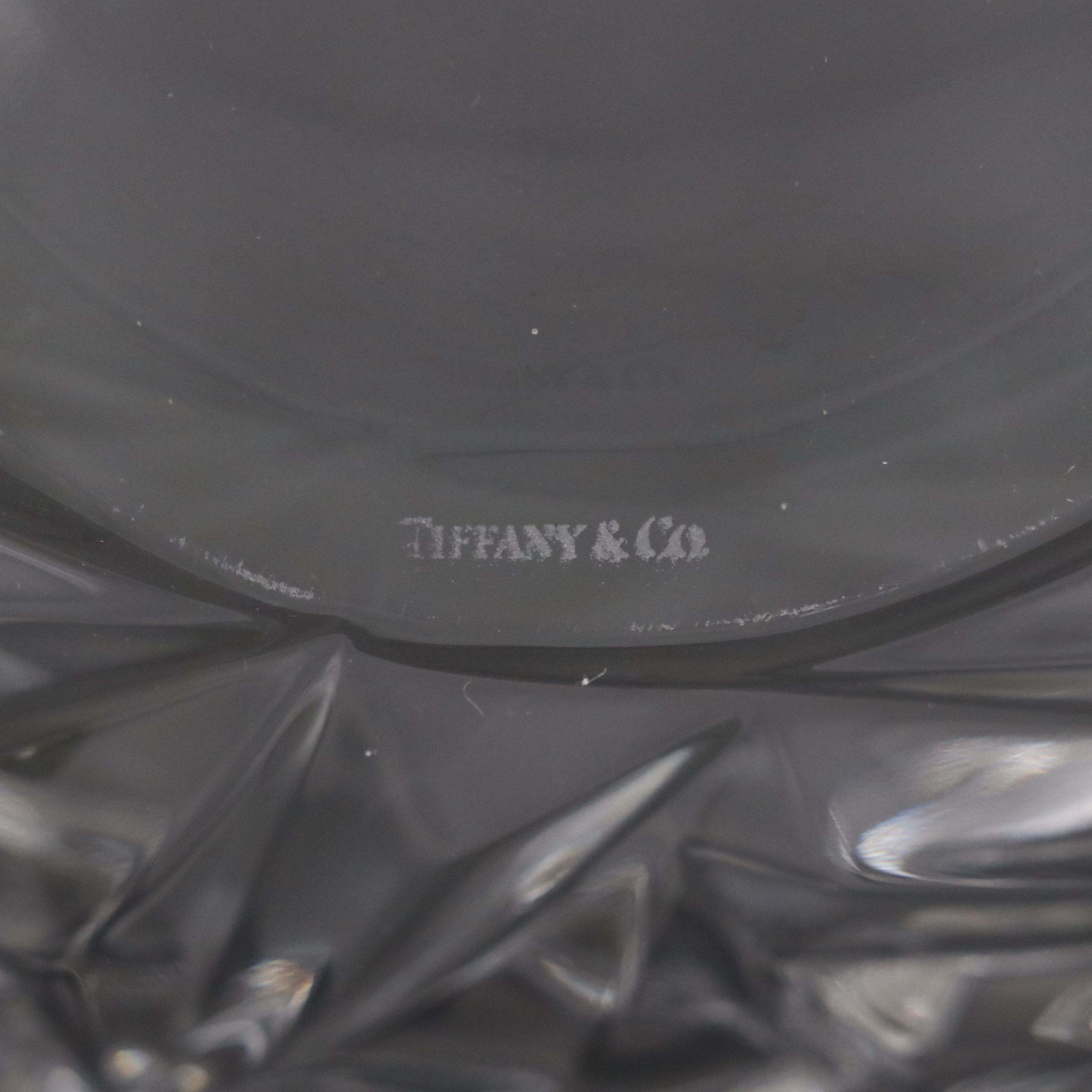 Tiffany & Co. "Rock Cut" Crystal Bowl