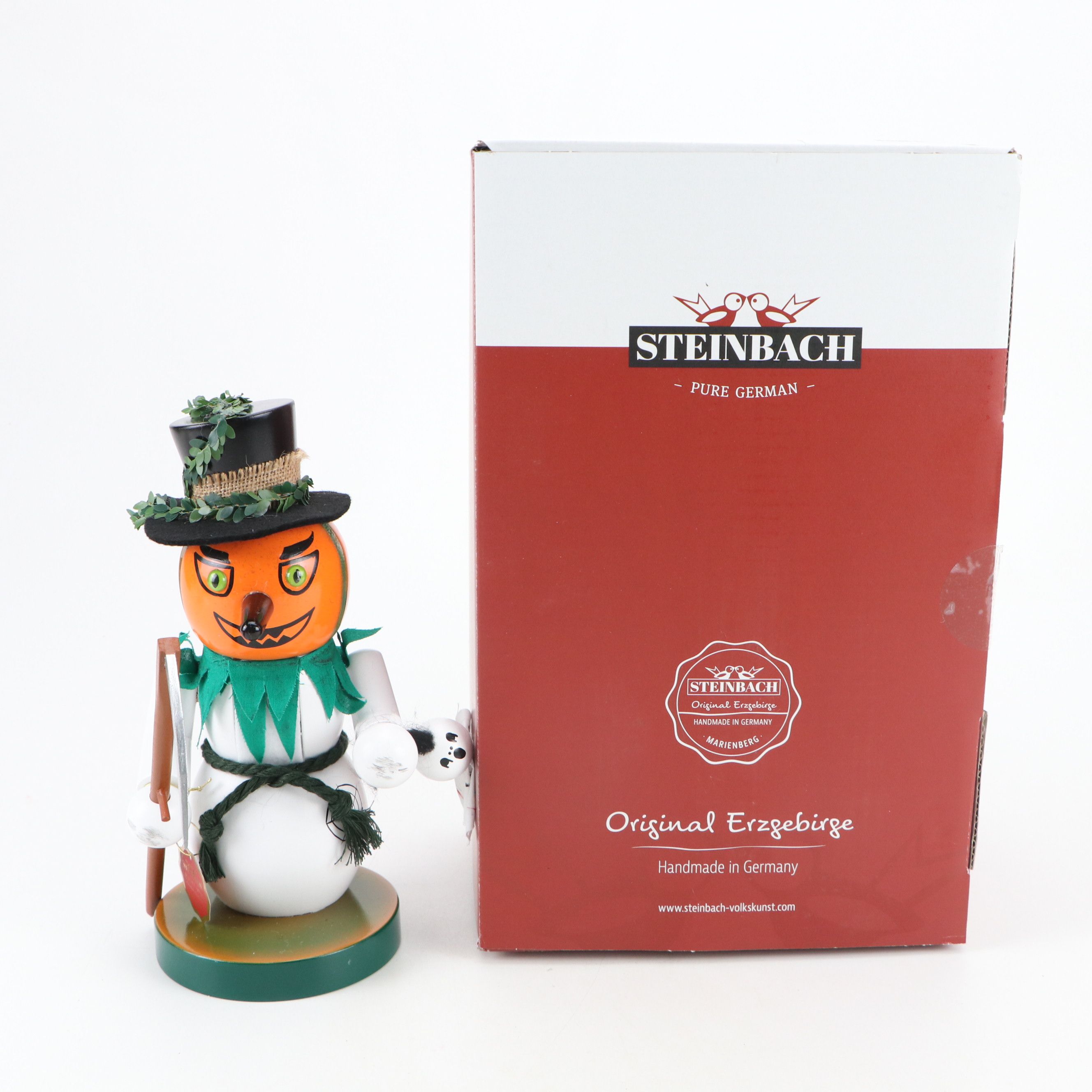 Steinbach "Halloween Snowman" Handcrafted Wooden Nutcracker