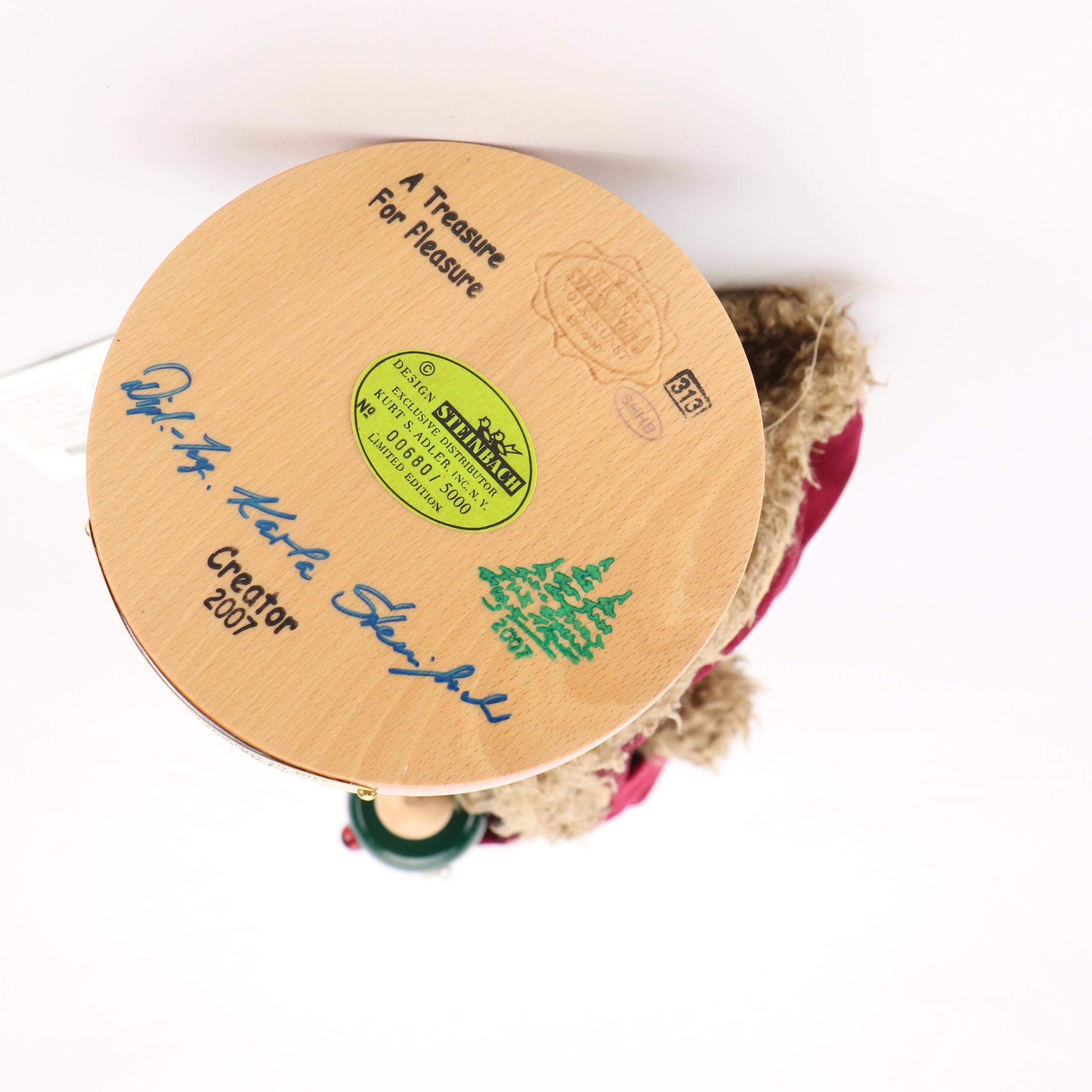 Artist Signed Steinbach "The Christmas Pickle" Limited Edition Wooden Nutcracker