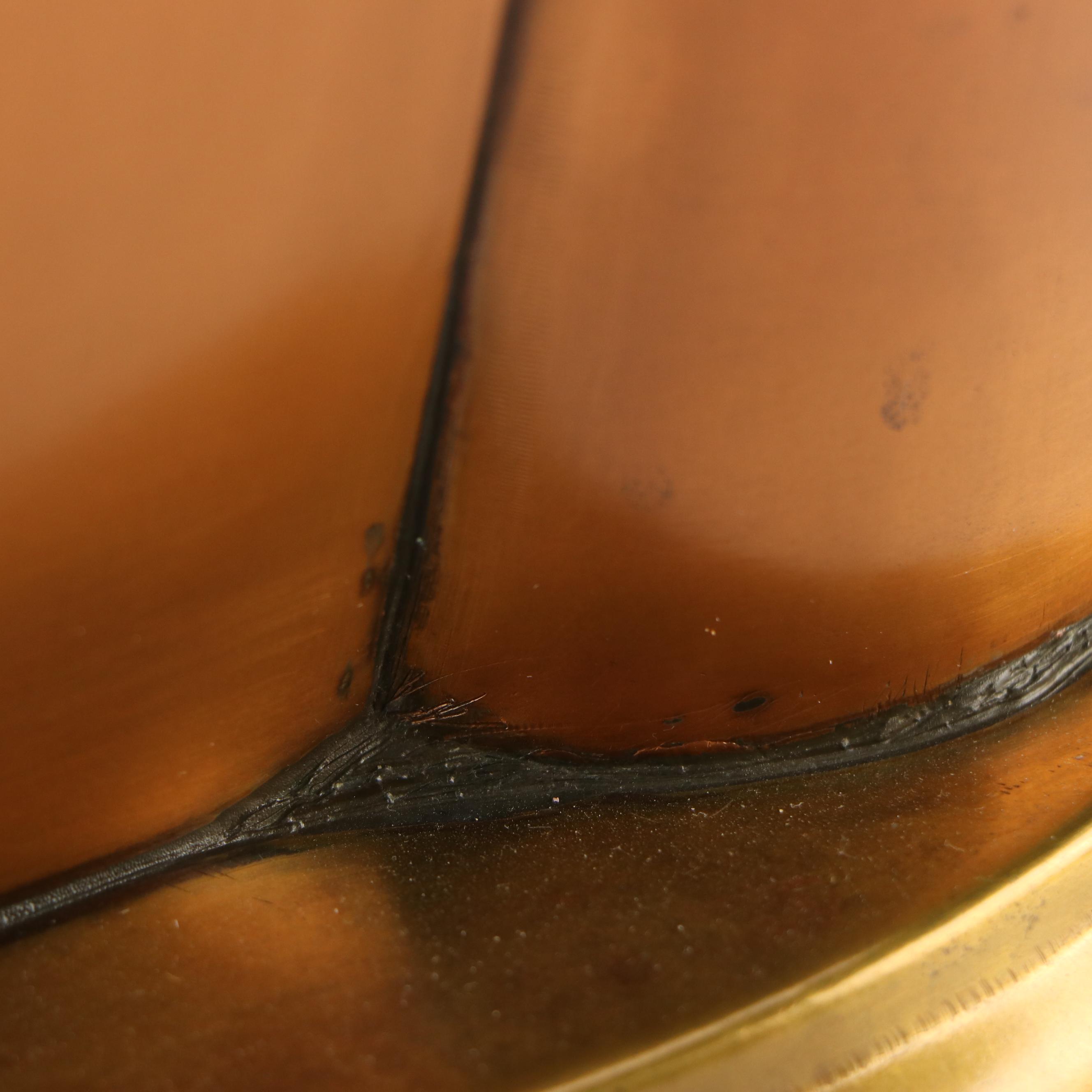 Global Views Georgian Style Copper and Brass Two-Bottle Wine Chiller