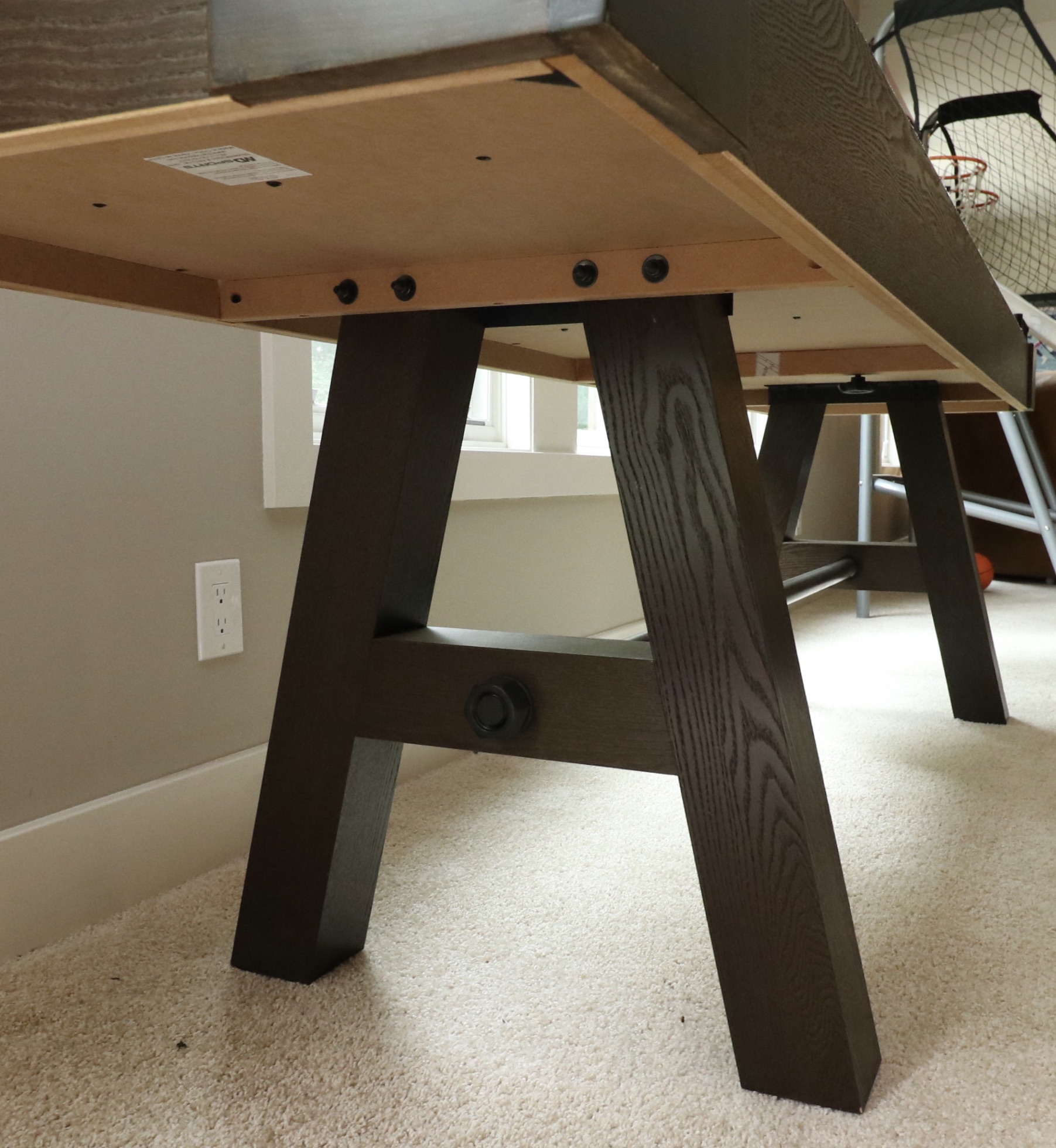 MD Sports Barrington Shuffleboard Table and Accessories