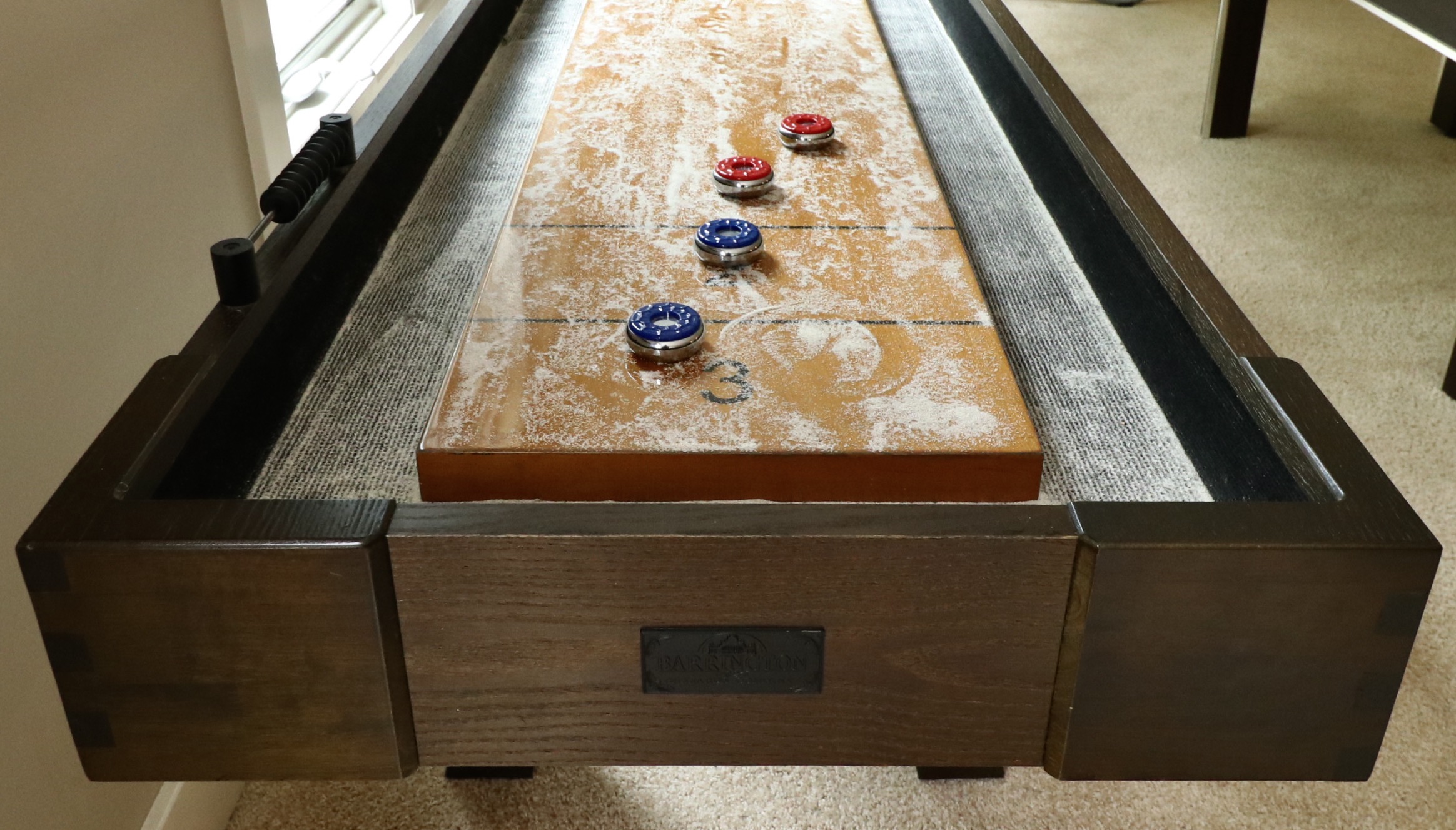 MD Sports Barrington Shuffleboard Table and Accessories