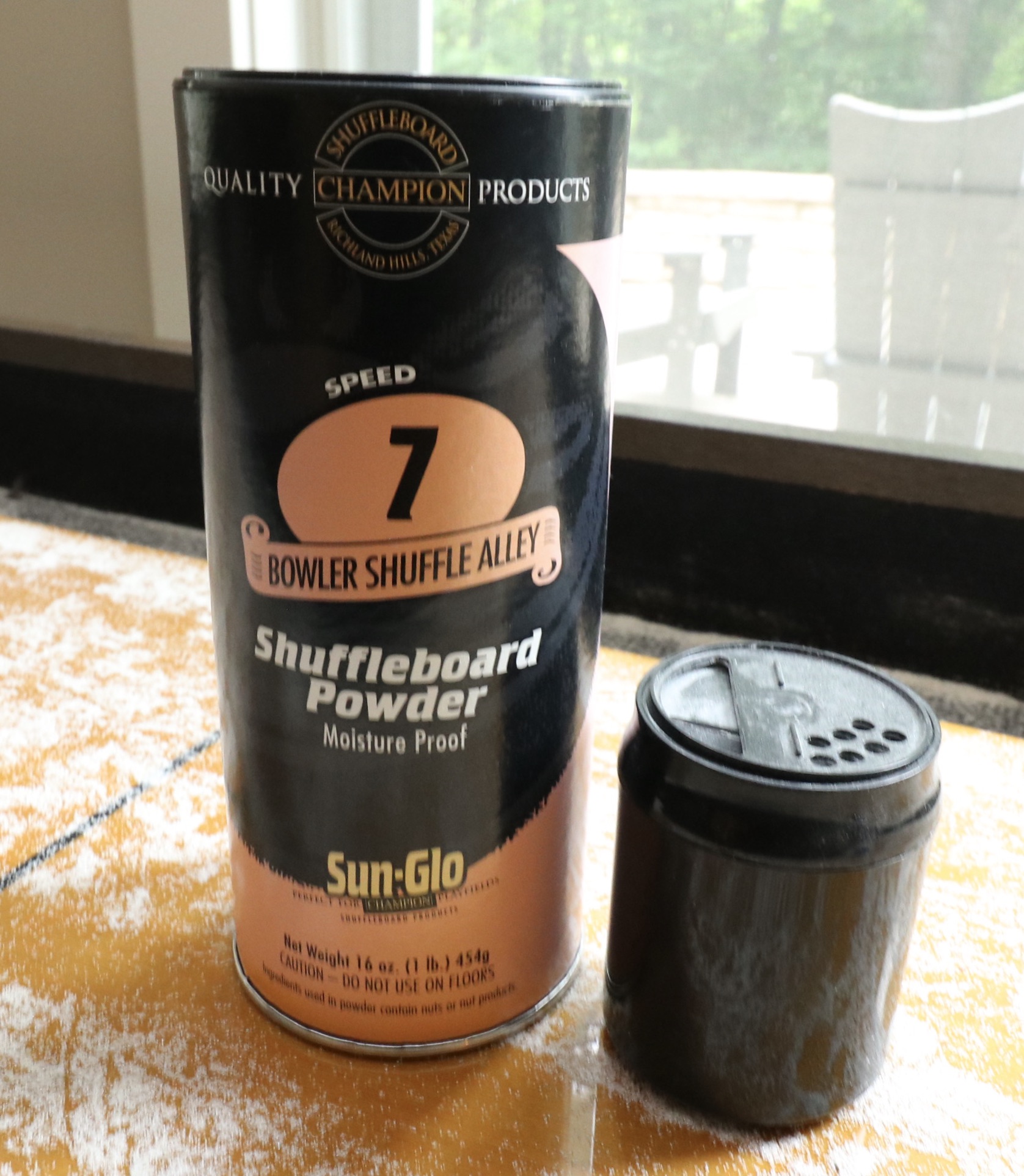 MD Sports Barrington Shuffleboard Table and Accessories