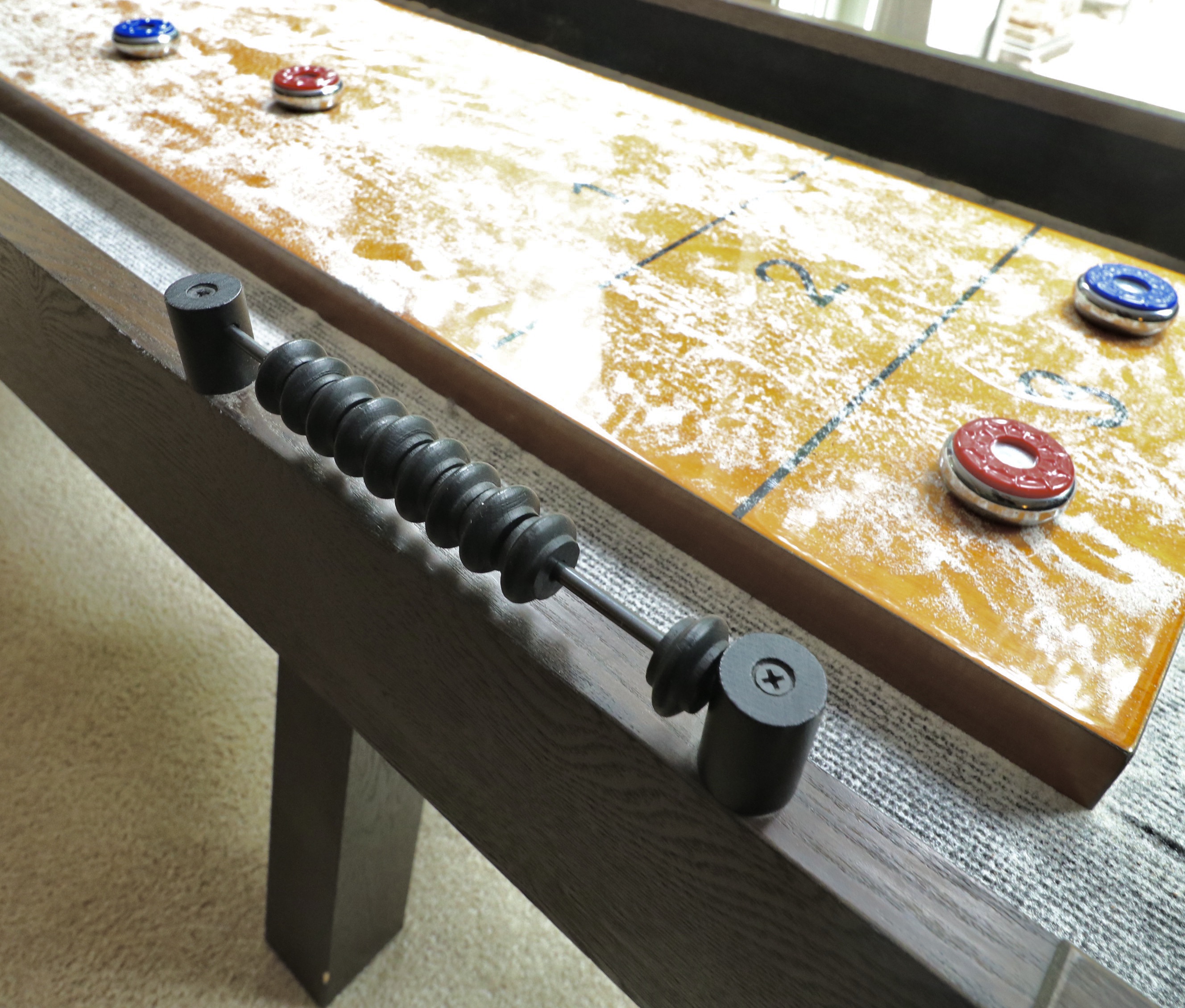 MD Sports Barrington Shuffleboard Table and Accessories