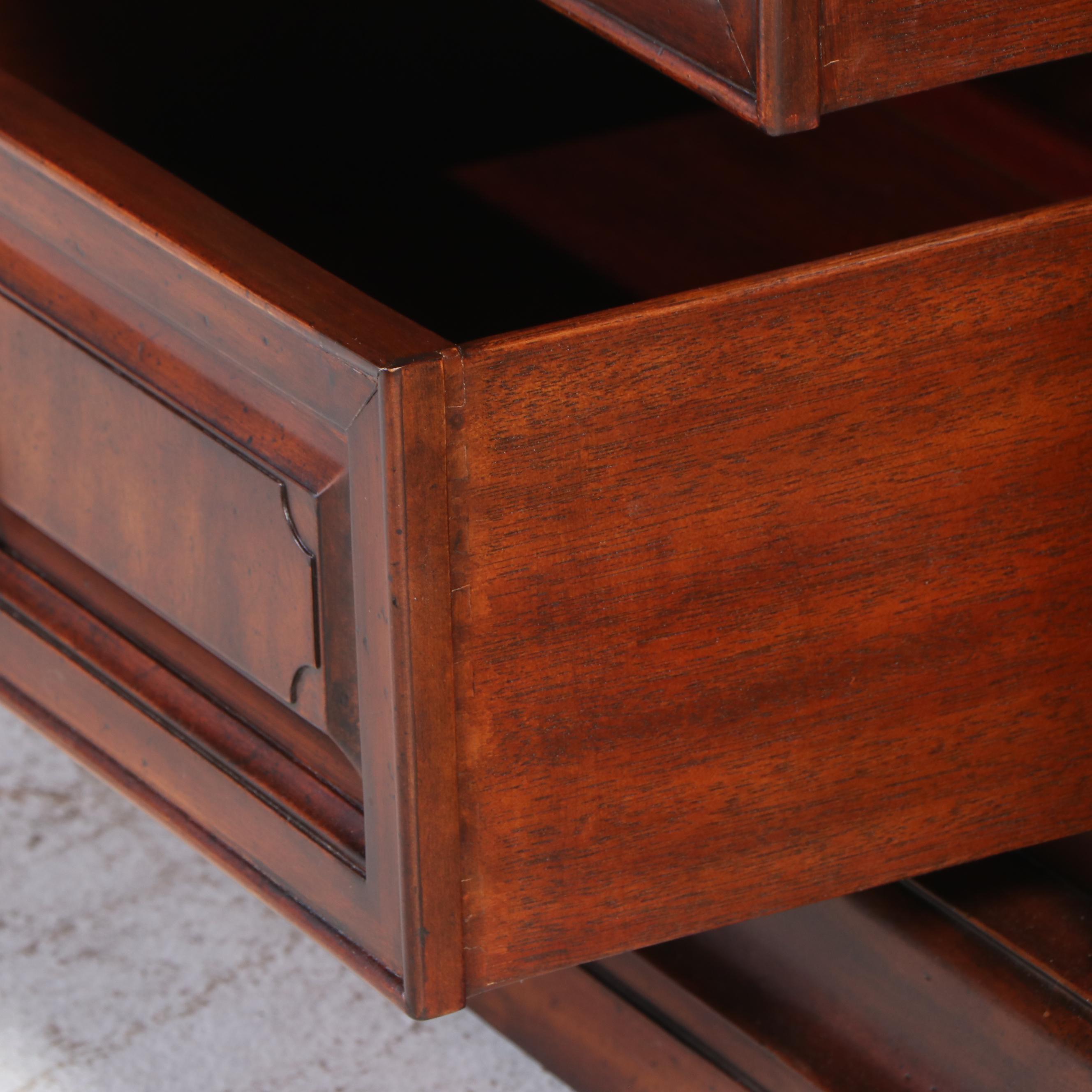 La Barge Empire Style Illuminated Mahogany China Cabinet