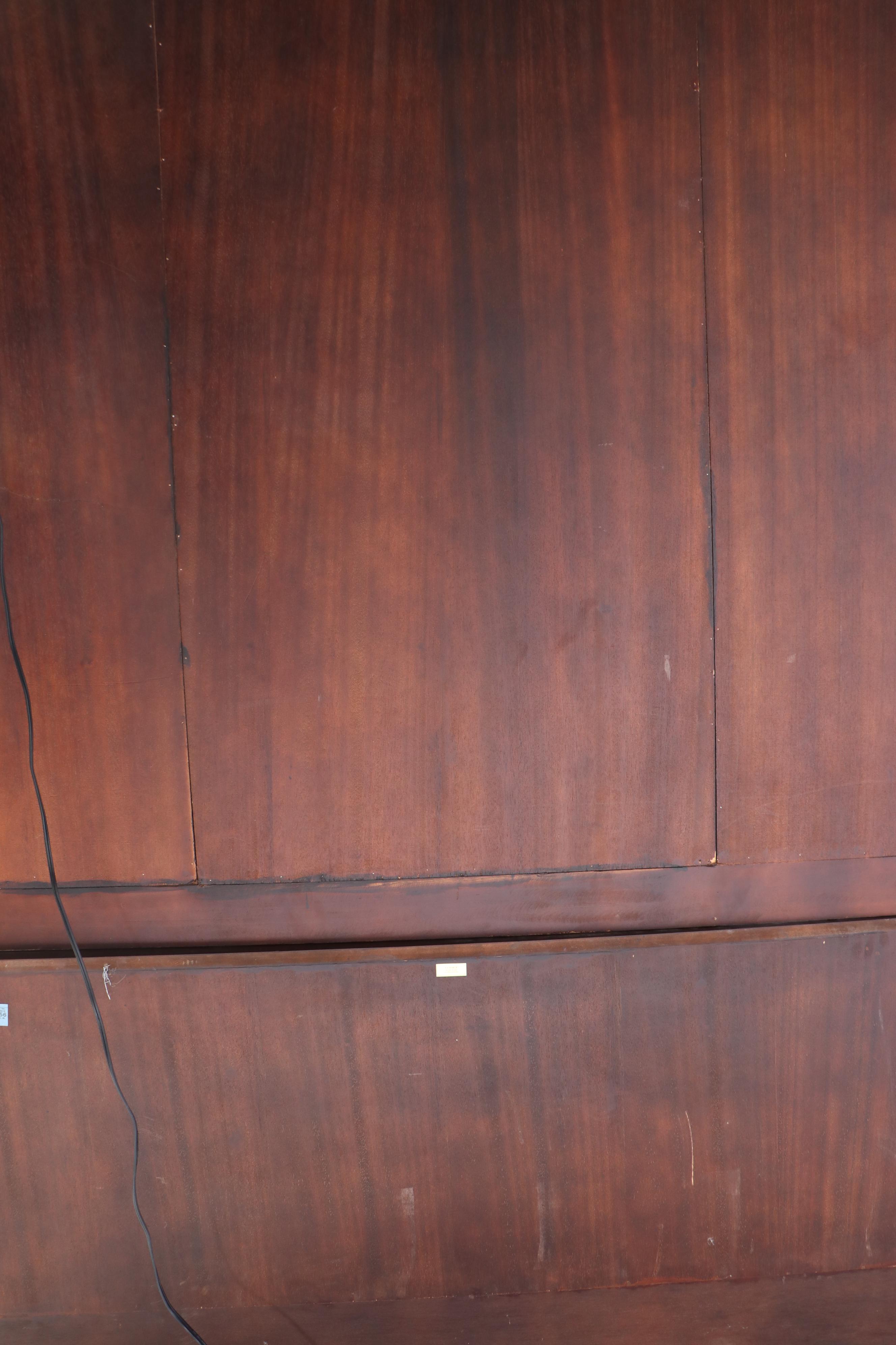 La Barge Empire Style Illuminated Mahogany China Cabinet