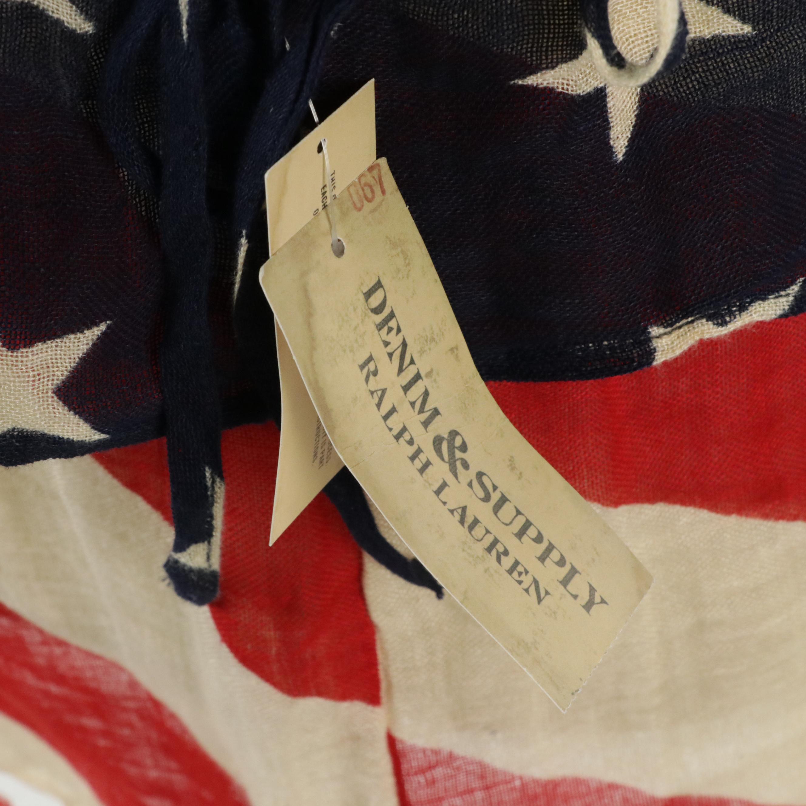 Ralph Lauren Denim & Supply Stars & Stripes Mini Skirt and Cotton Knit Sweater