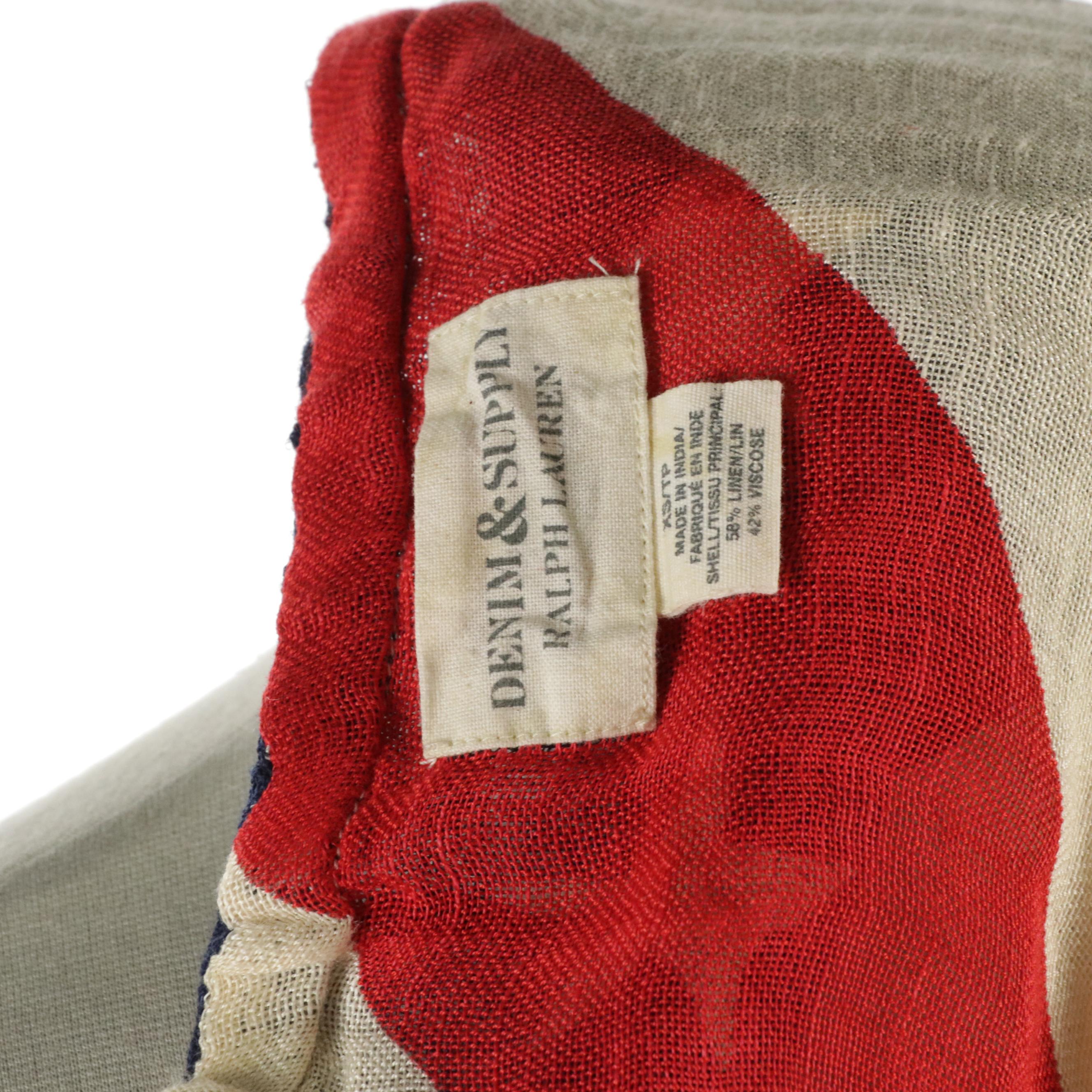 Ralph Lauren Denim & Supply Stars & Stripes Mini Skirt and Cotton Knit Sweater