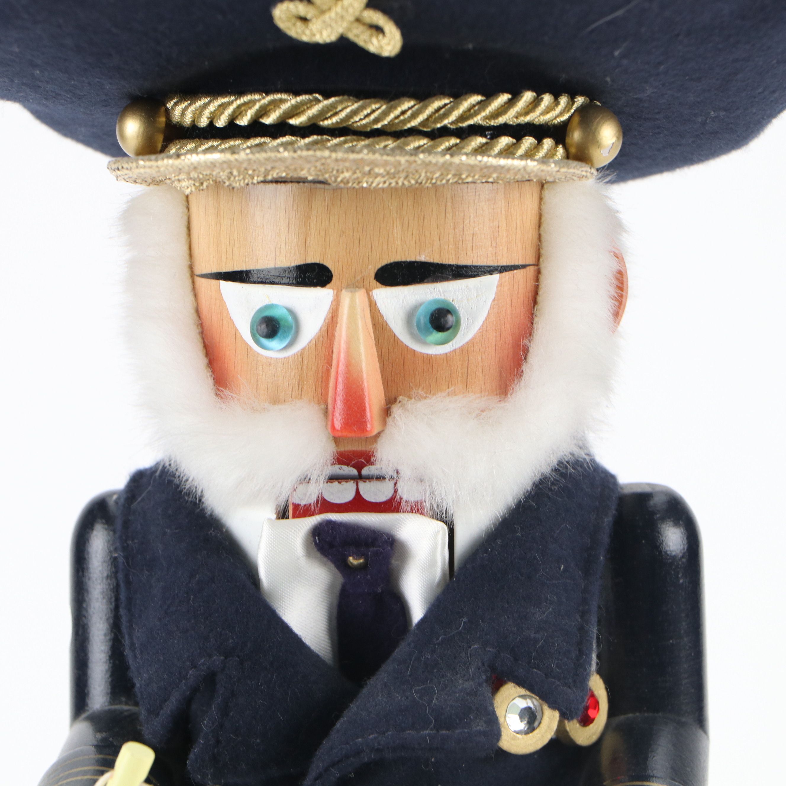 Artist Signed Steinbach "Captain Smith of the Titanic" Wooden Nutcracker, 1998