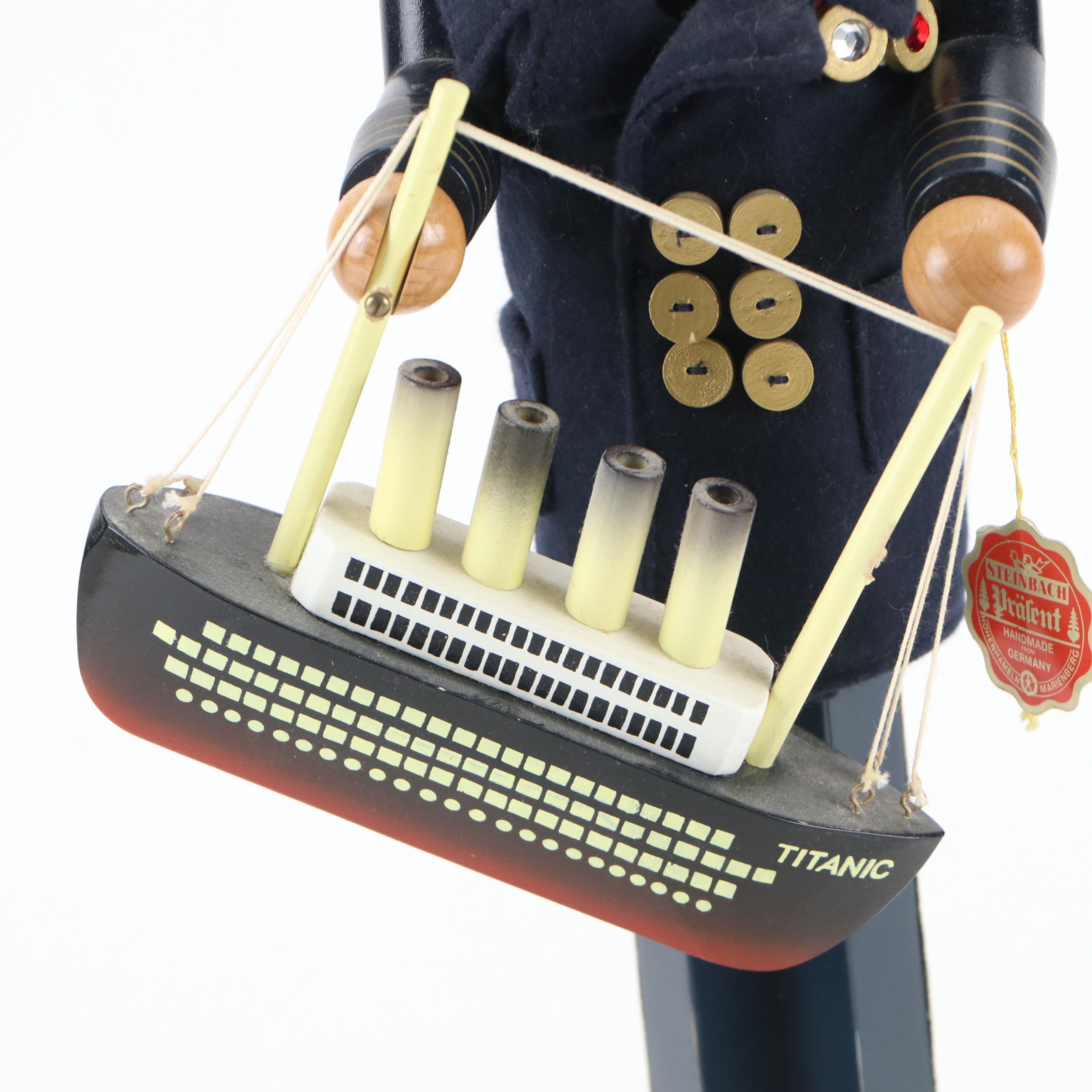 Artist Signed Steinbach "Captain Smith of the Titanic" Wooden Nutcracker, 1998