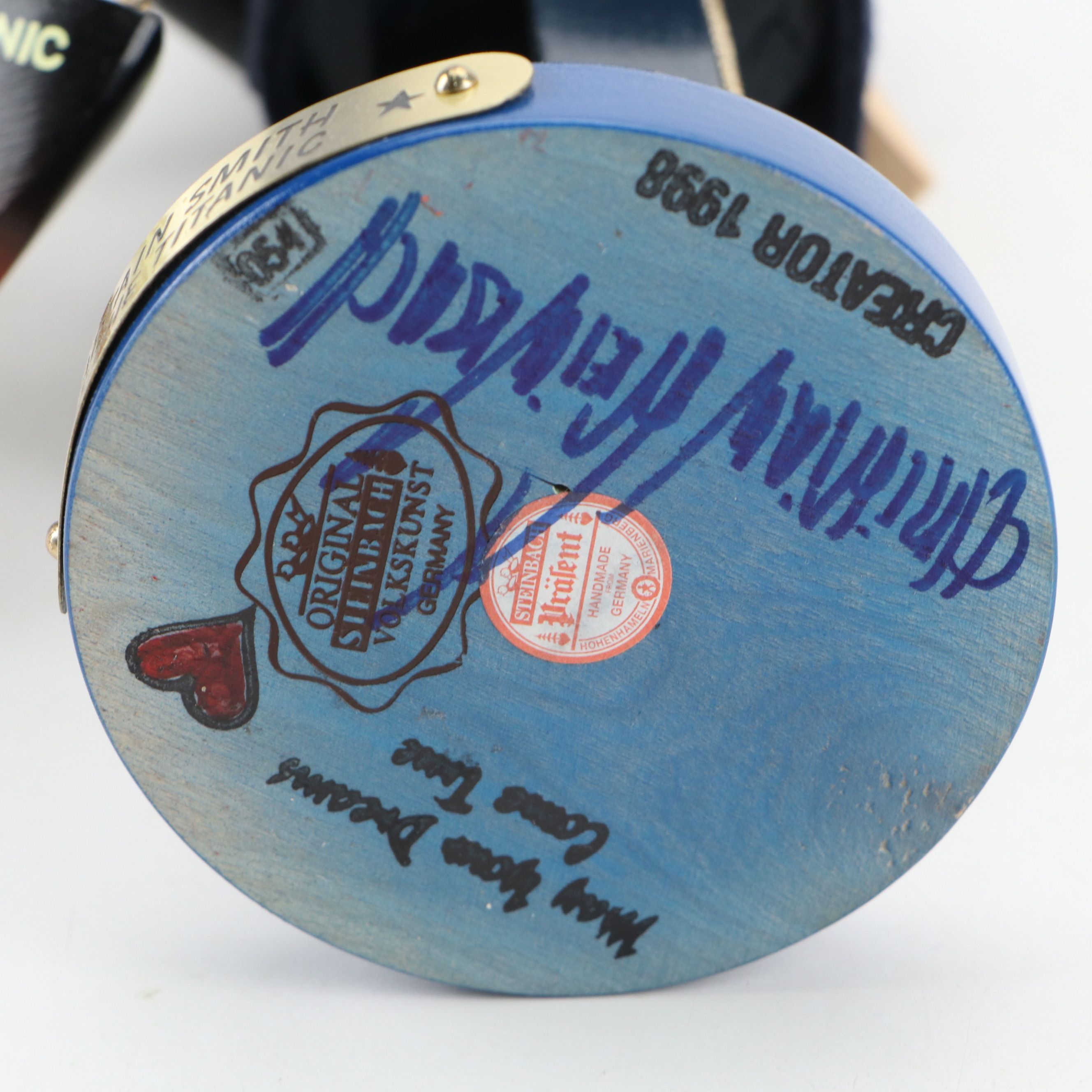 Artist Signed Steinbach "Captain Smith of the Titanic" Wooden Nutcracker, 1998