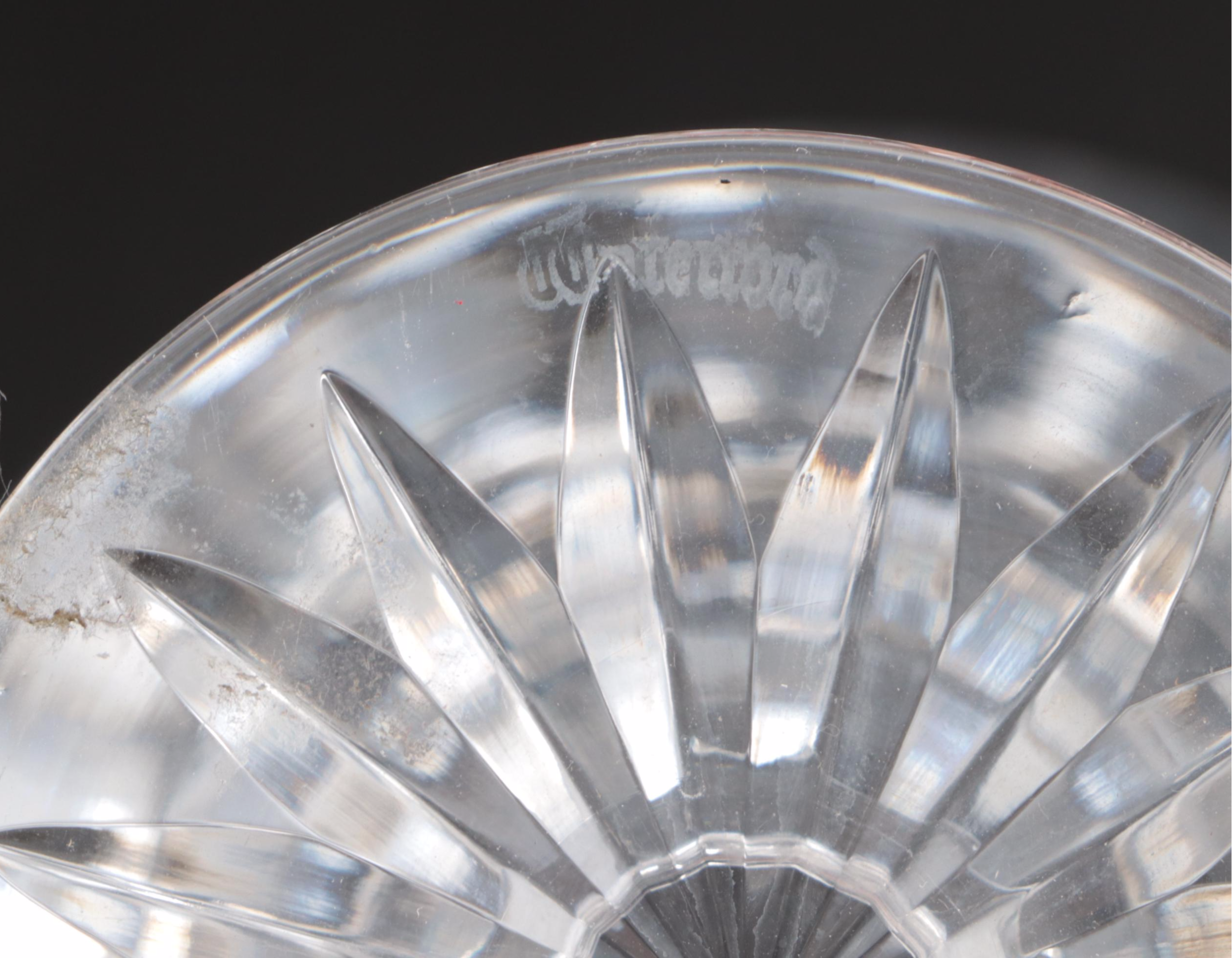 Waterford "Lismore" Crystal Short Martini Glasses