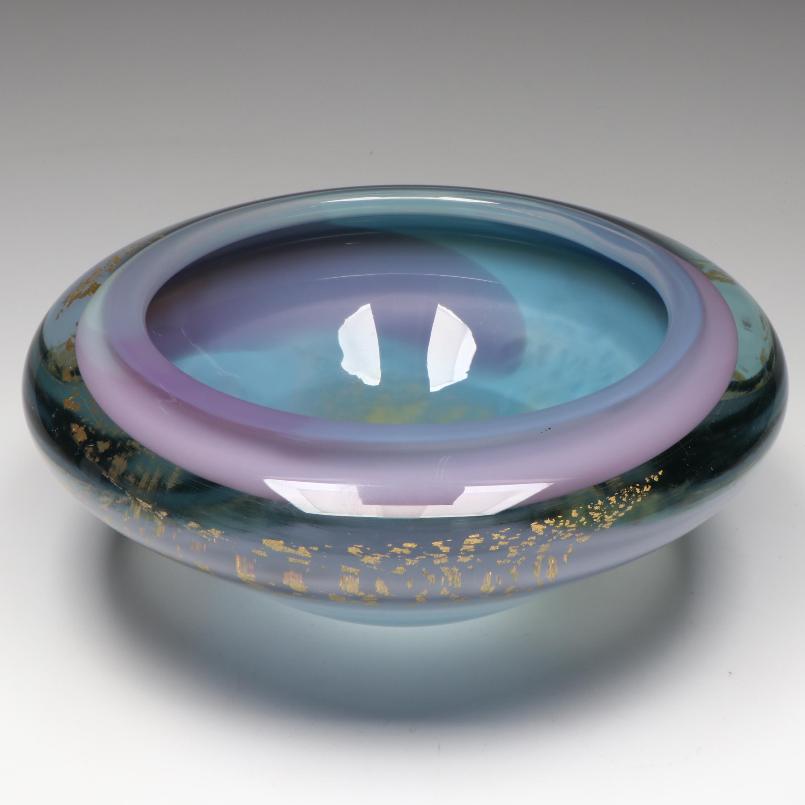 Robinson Scott Art Glass Bowl, 1994