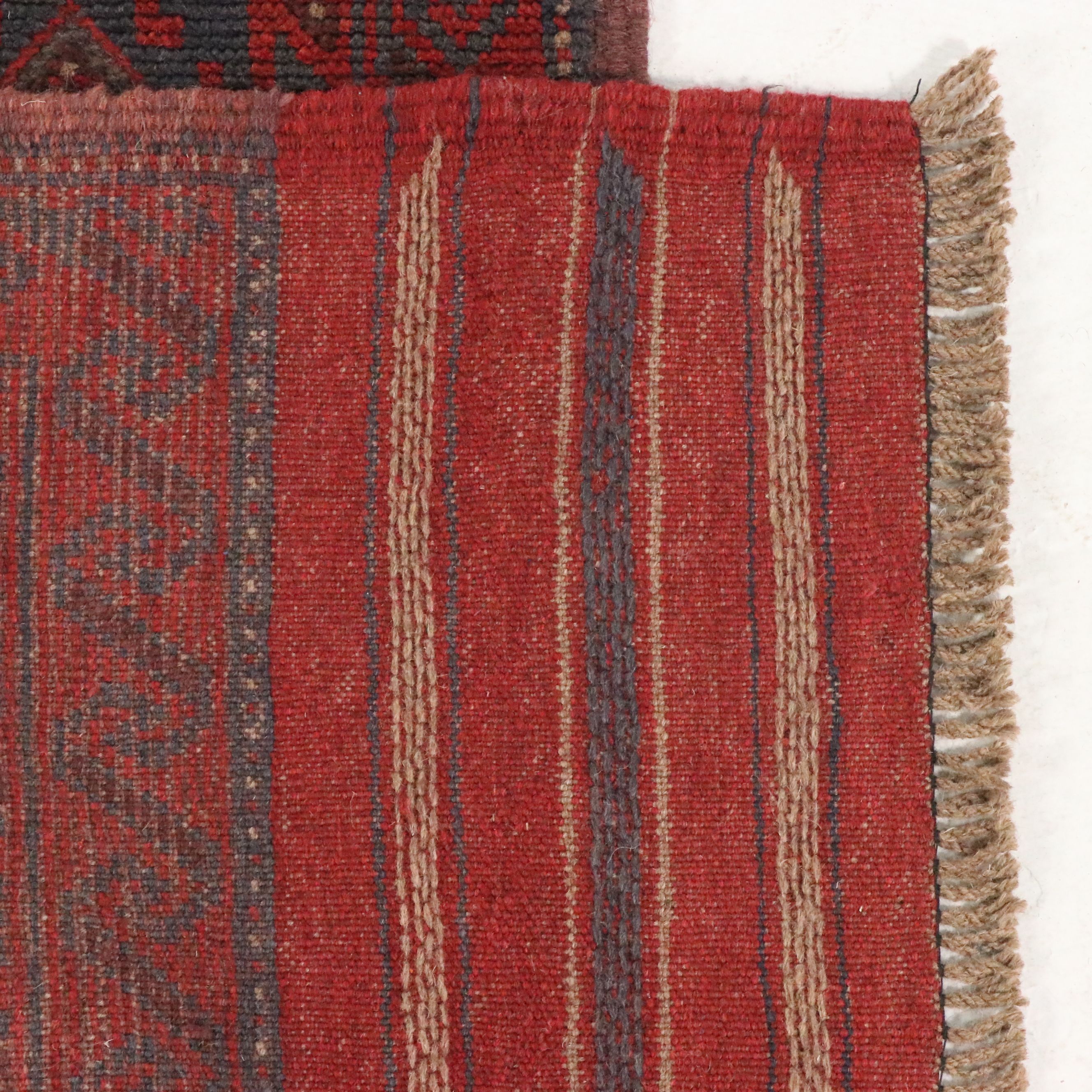 2'2 x 8'3 Handwoven Afghan Mashwani Carpet Runner