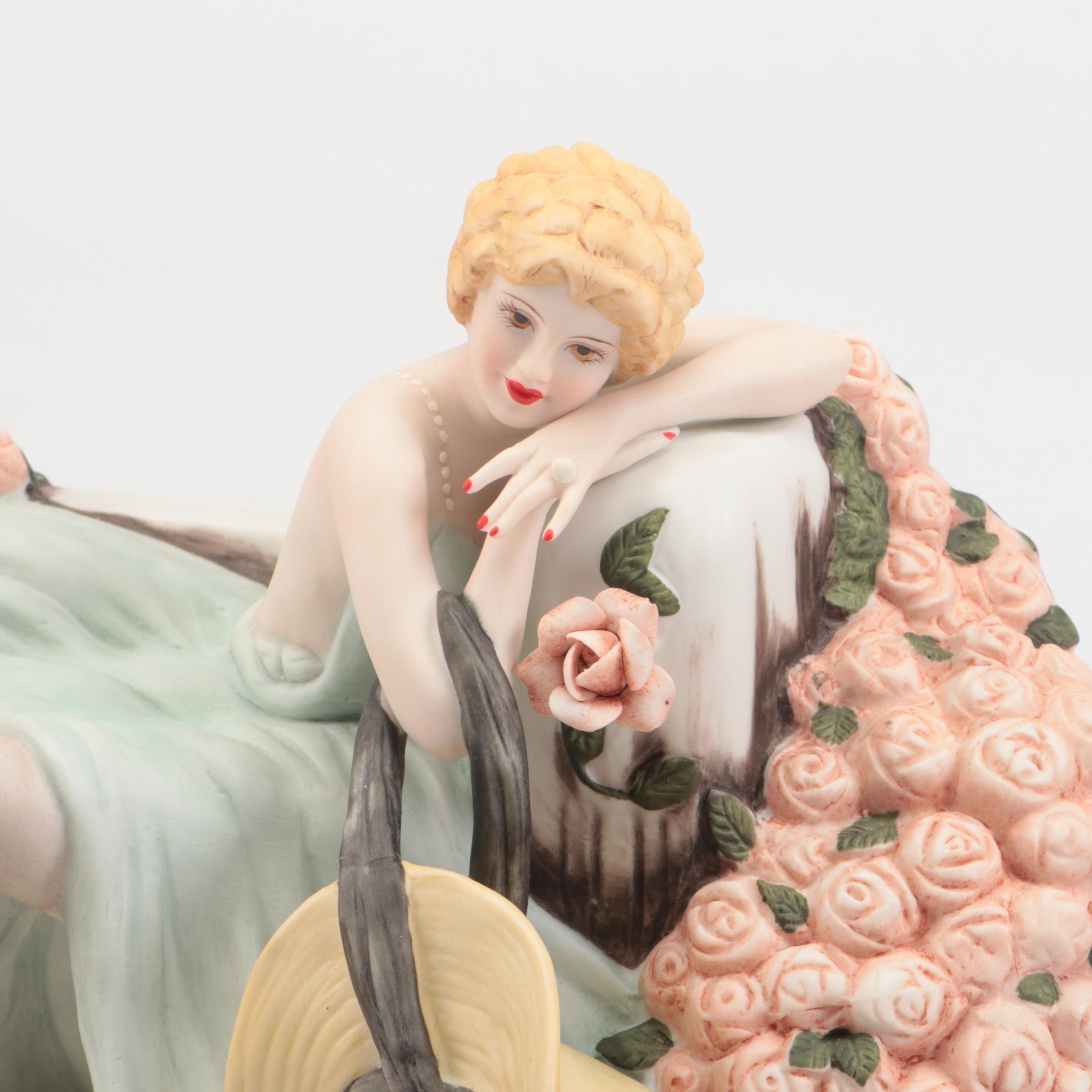 The Heirloom Tradition Louis Icart Art Deco Style Porcelain Figurines