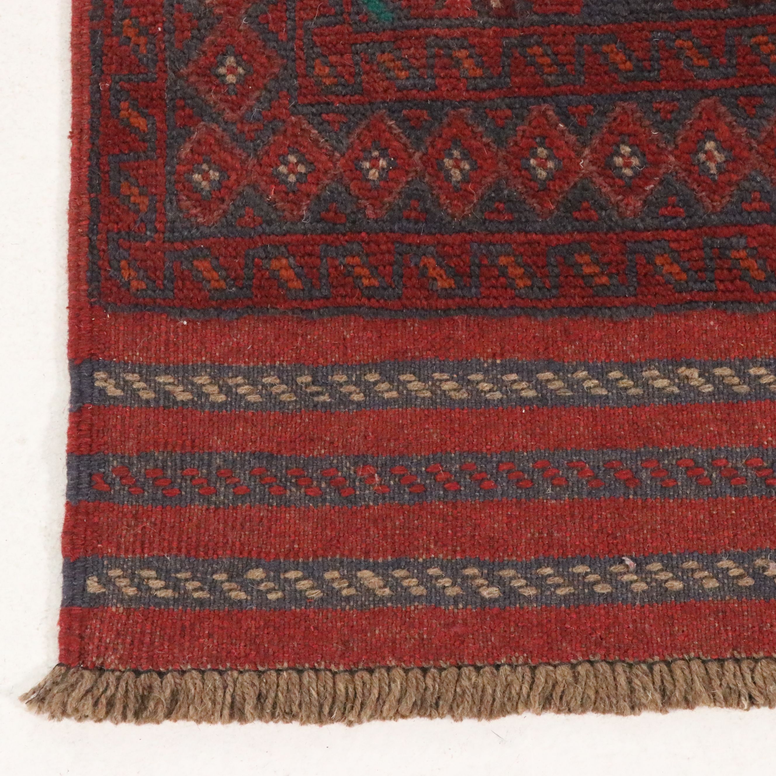 2'1 x 9'6 Handwoven Afghan Mashwani Carpet Runner