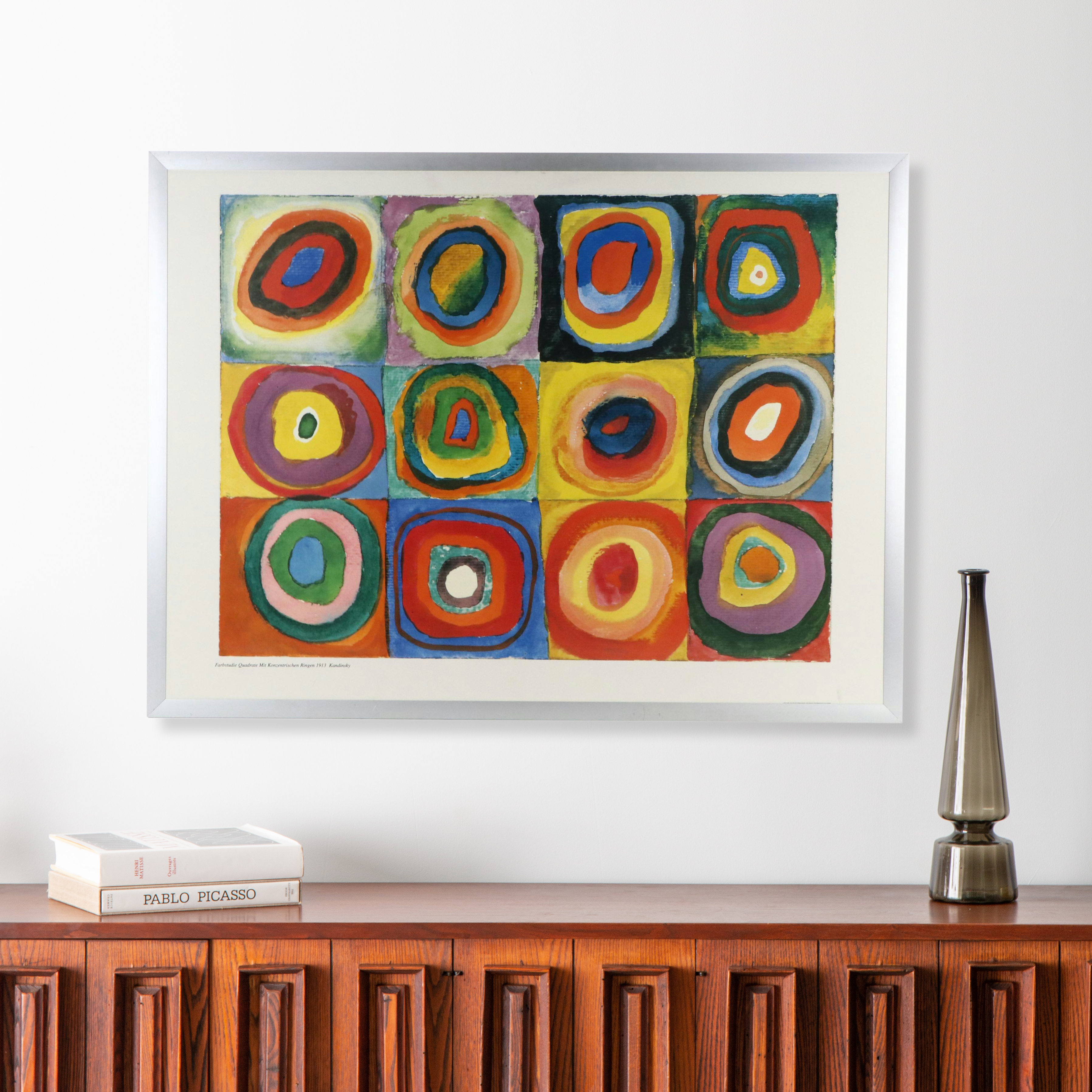 Offset Lithograph Poster After Wassily Kandinsky "Farbstudie..." 1998