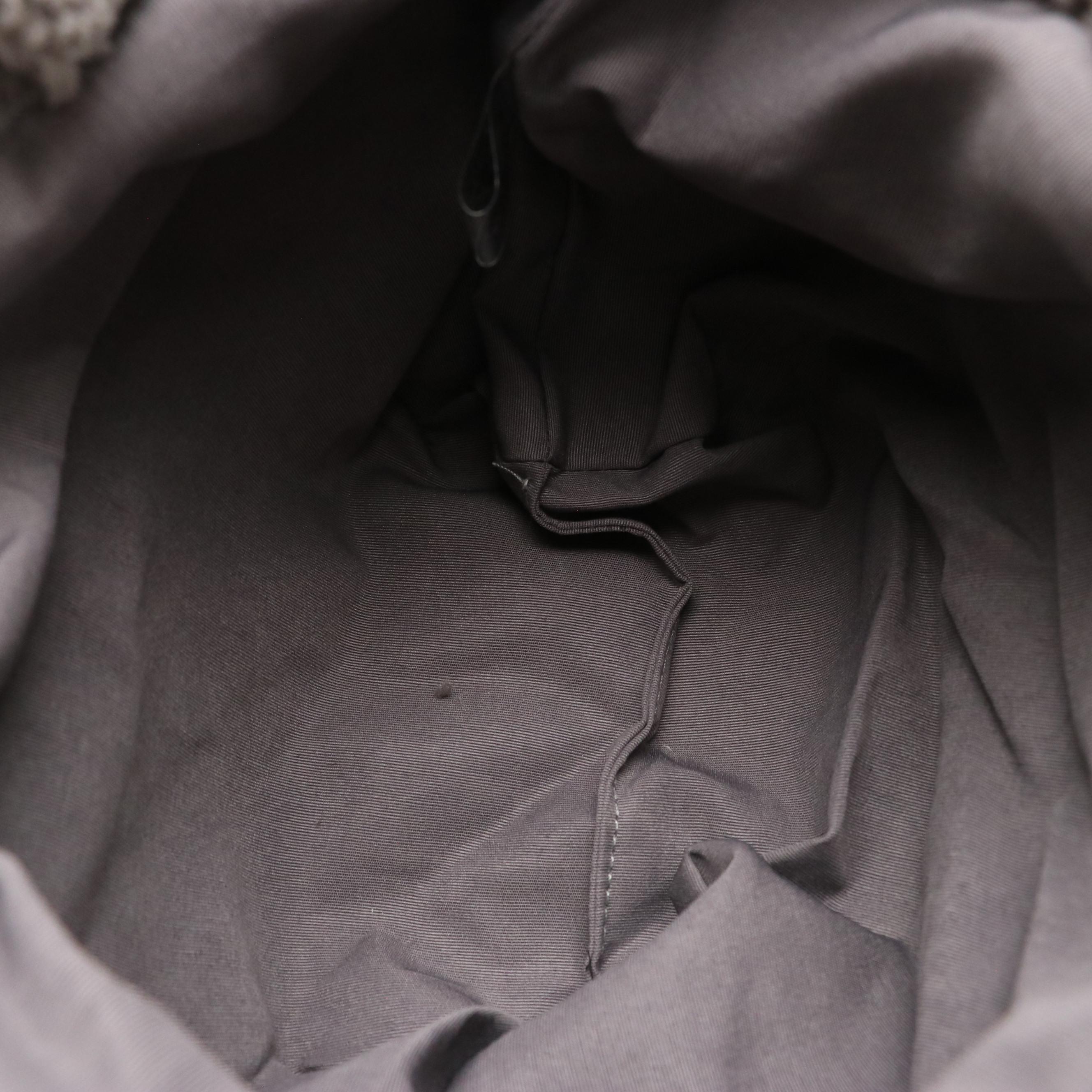 Prada Promotional Signature Fleece Handbag in Grey/White