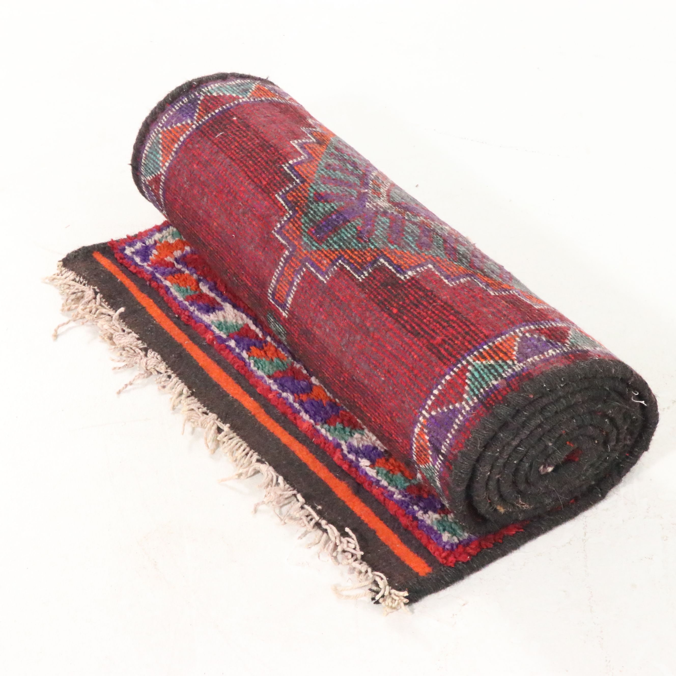 3' x 12'6 Hand-Knotted Moroccan Carpet Runner Long Rug