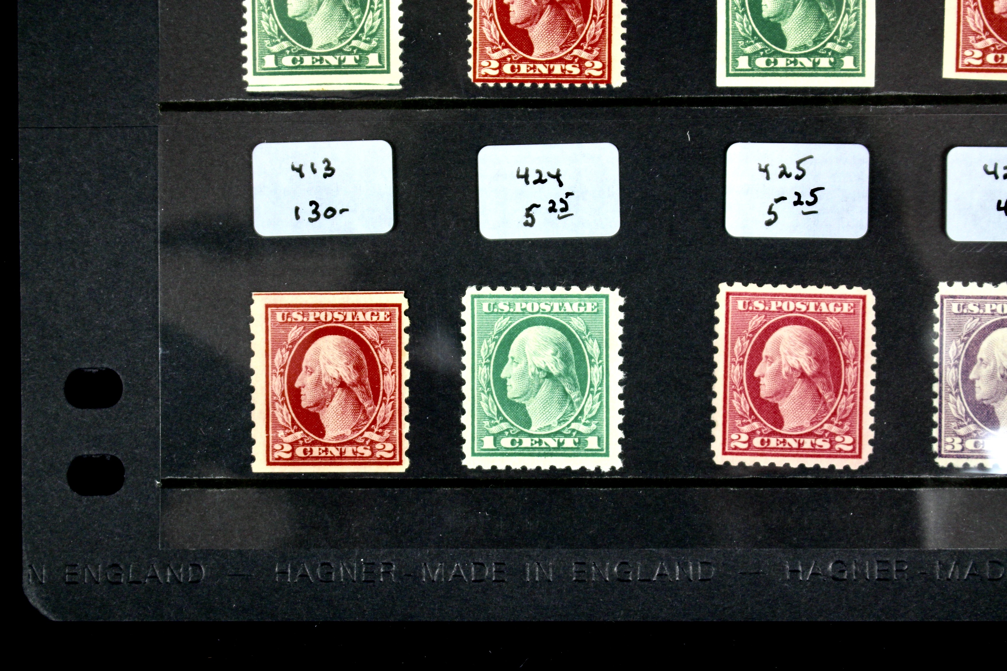 Thirty Early MNH U.S. Washington/Franklin Stamps