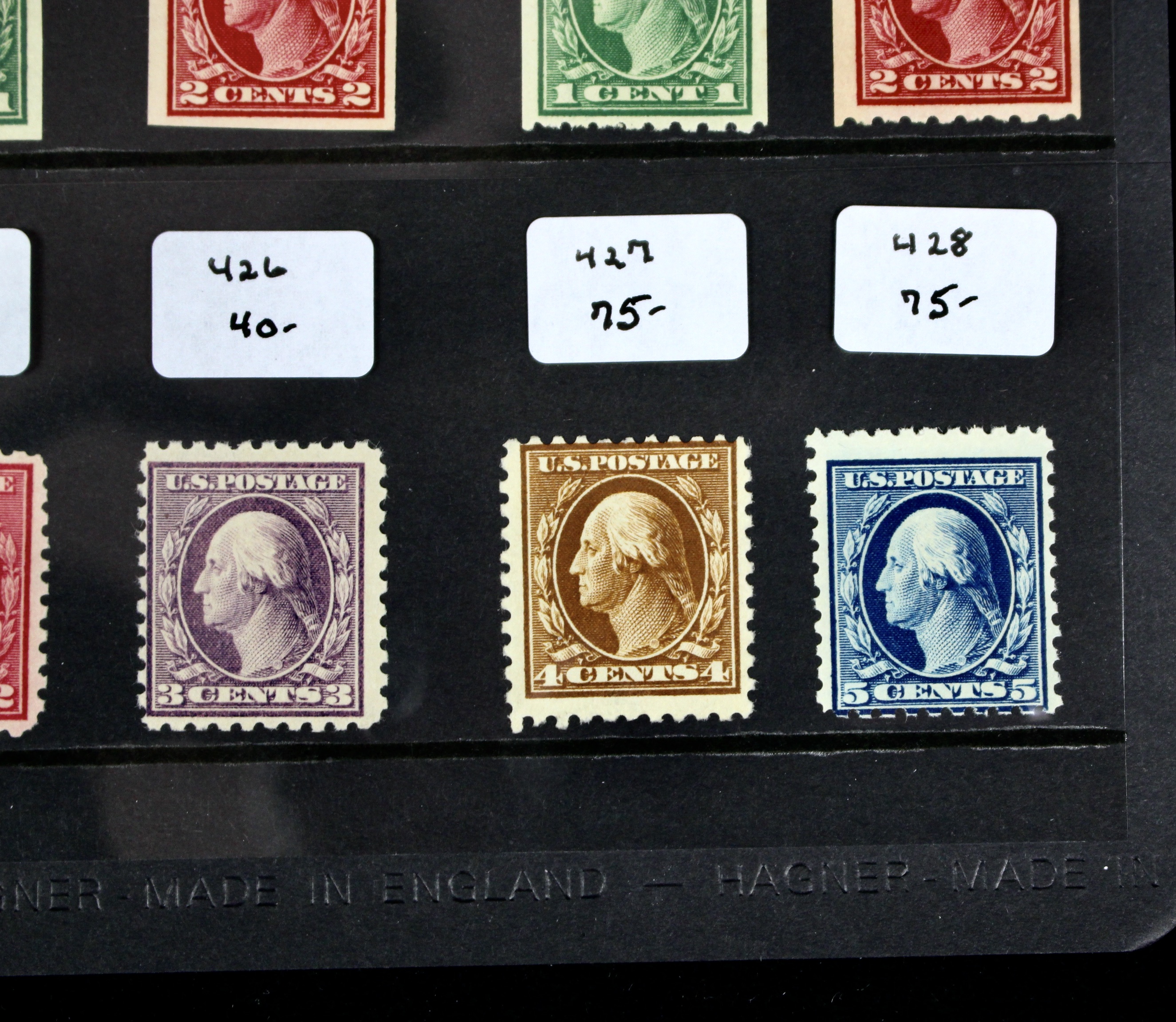 Thirty Early MNH U.S. Washington/Franklin Stamps