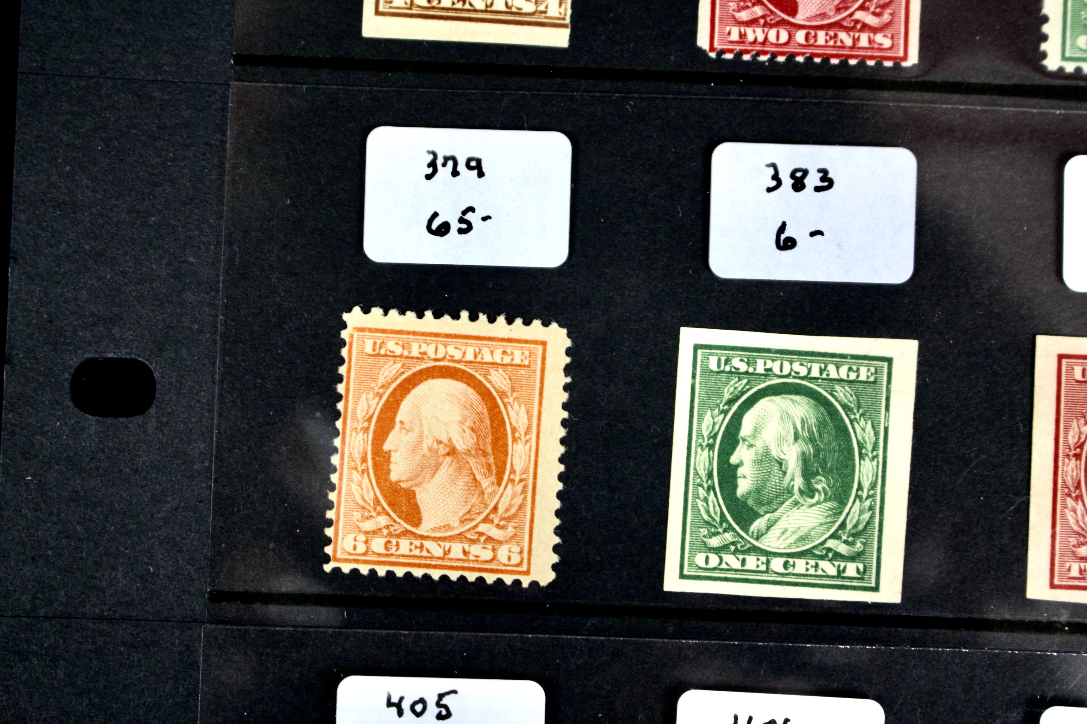 Thirty Early MNH U.S. Washington/Franklin Stamps