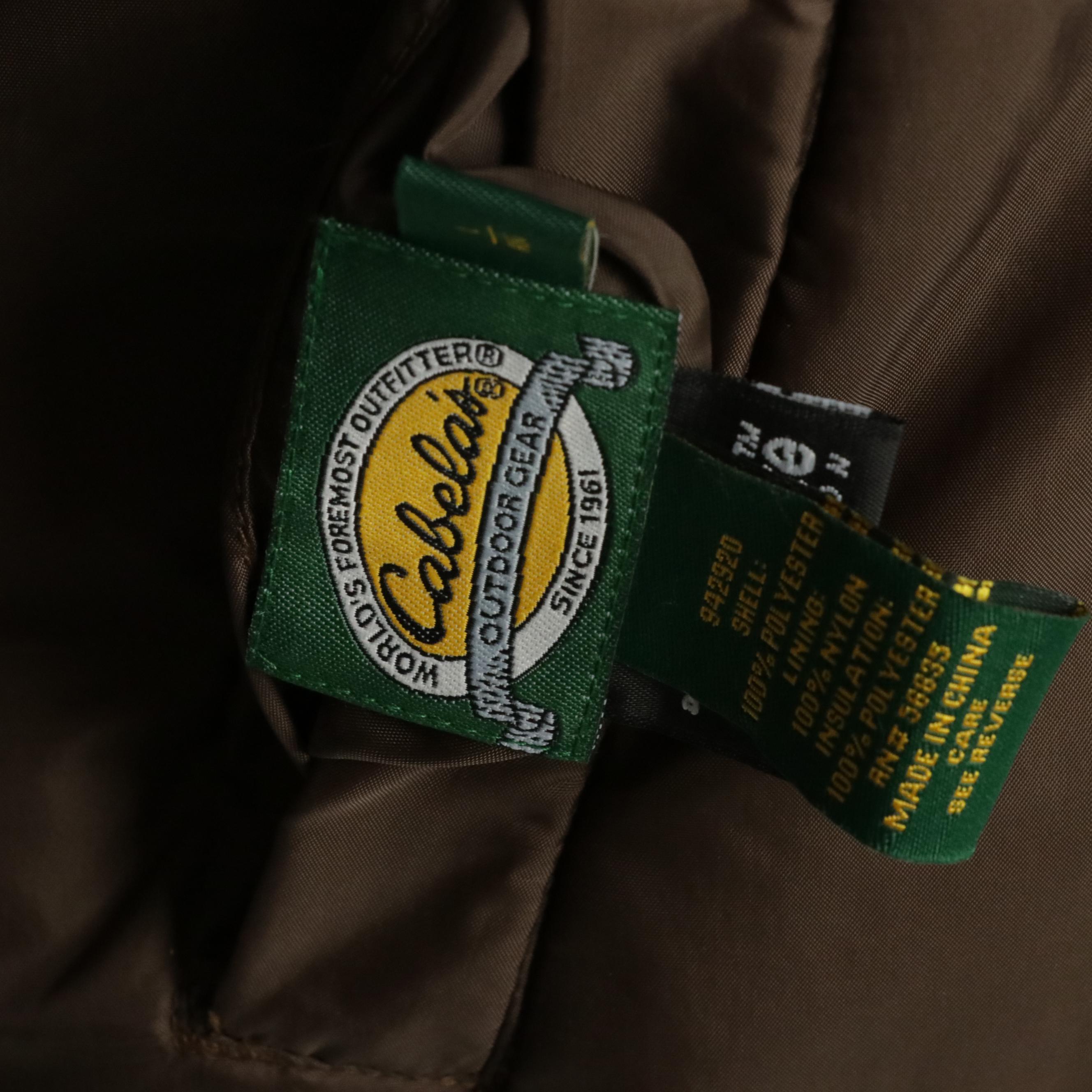 Men's Cabela's Reversible Nylon Zipper-Front Hunting Jacket, Camo Cap & Gloves