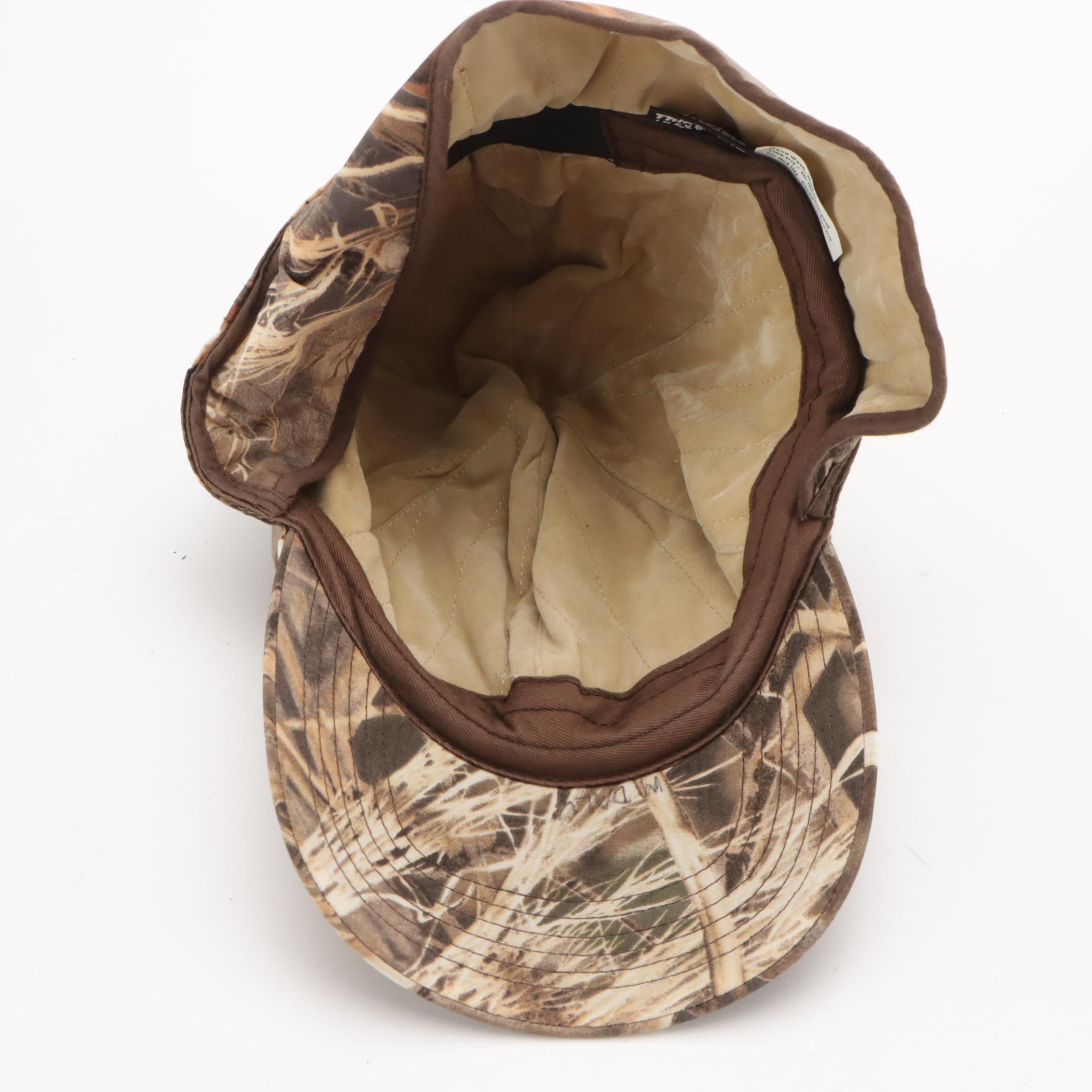 Men's Cabela's Reversible Nylon Zipper-Front Hunting Jacket, Camo Cap & Gloves