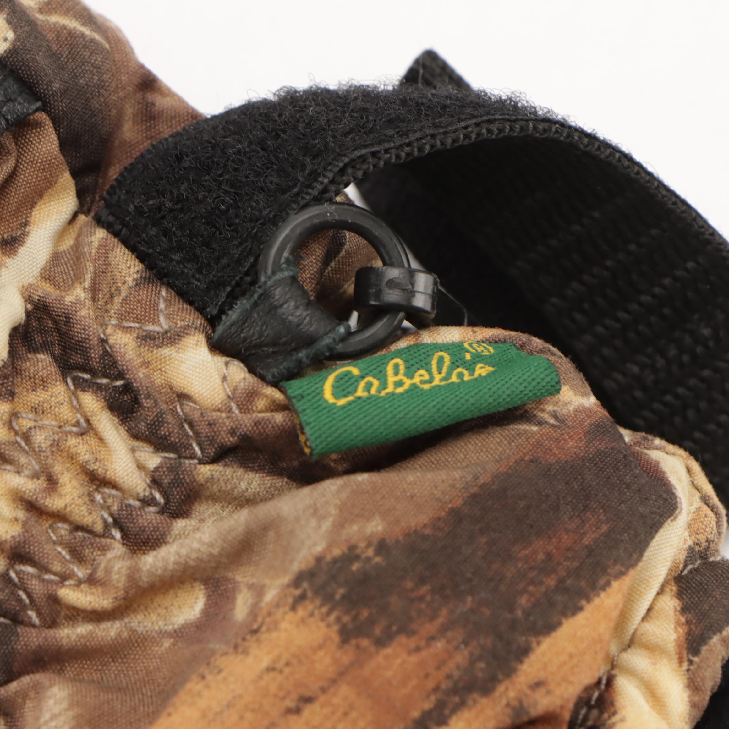 Men's Cabela's Reversible Nylon Zipper-Front Hunting Jacket, Camo Cap & Gloves