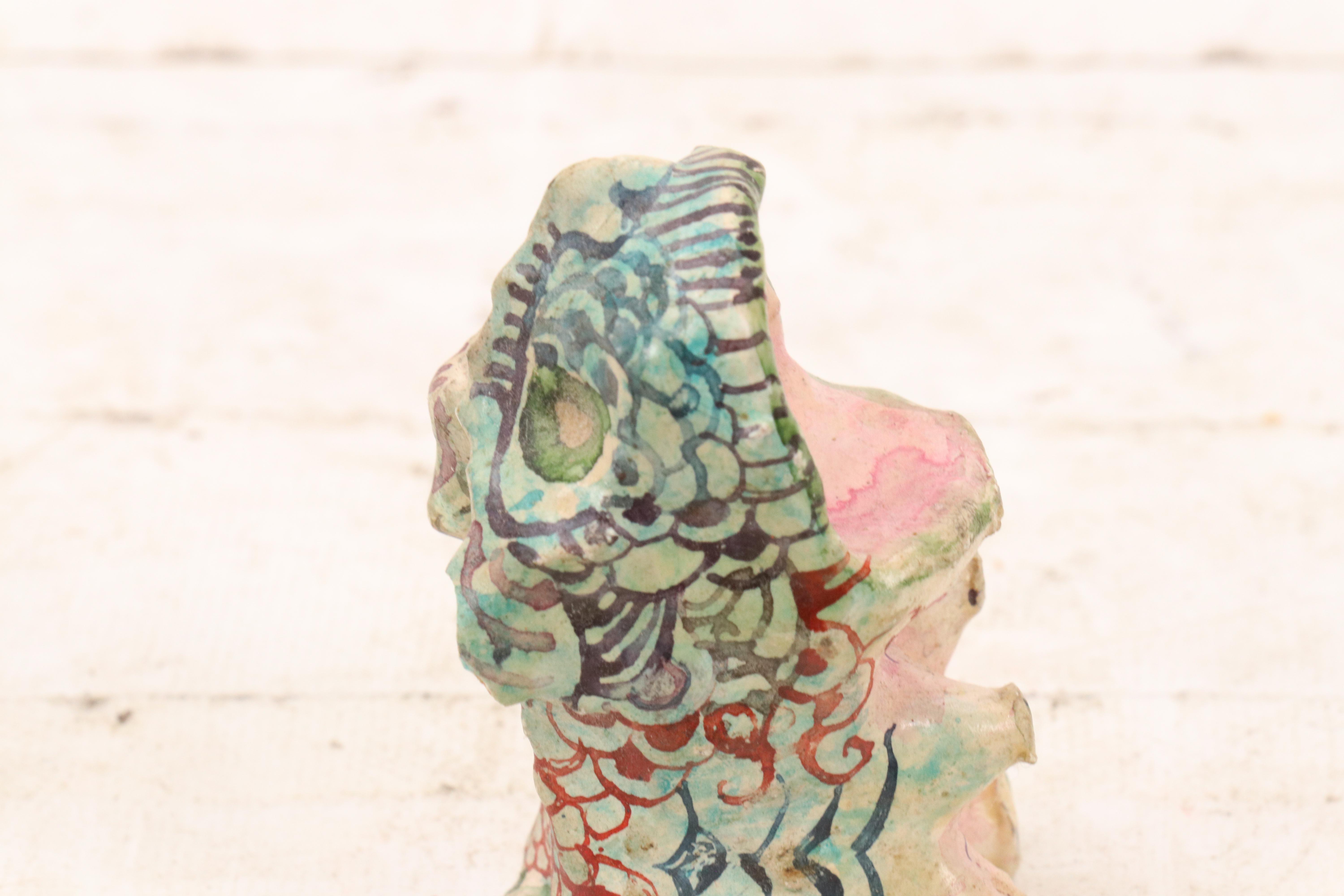 Nikolay "Kuk" Manuylov Surrealist Creature Hand-Painted Clay Sculpture