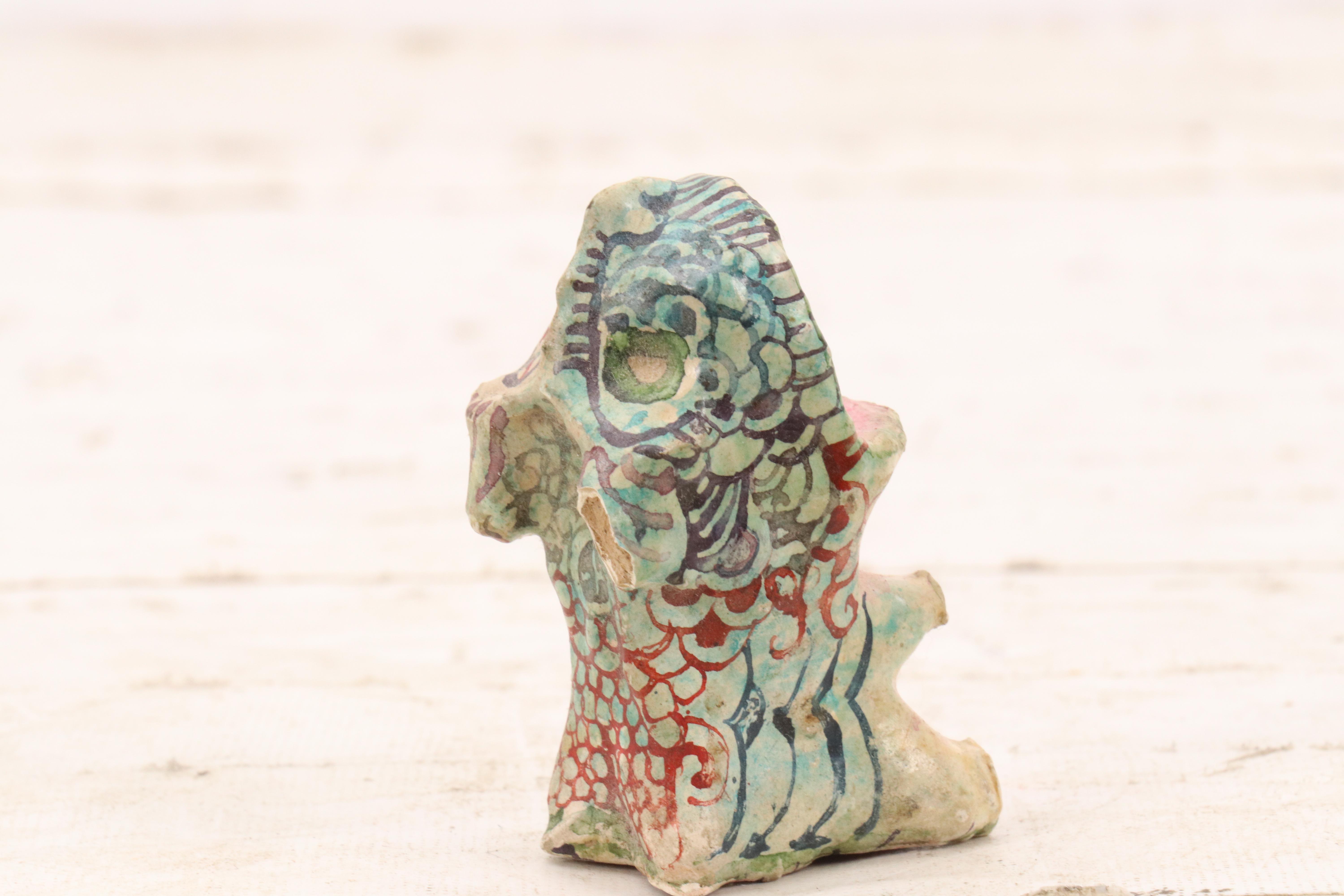 Nikolay "Kuk" Manuylov Surrealist Creature Hand-Painted Clay Sculpture