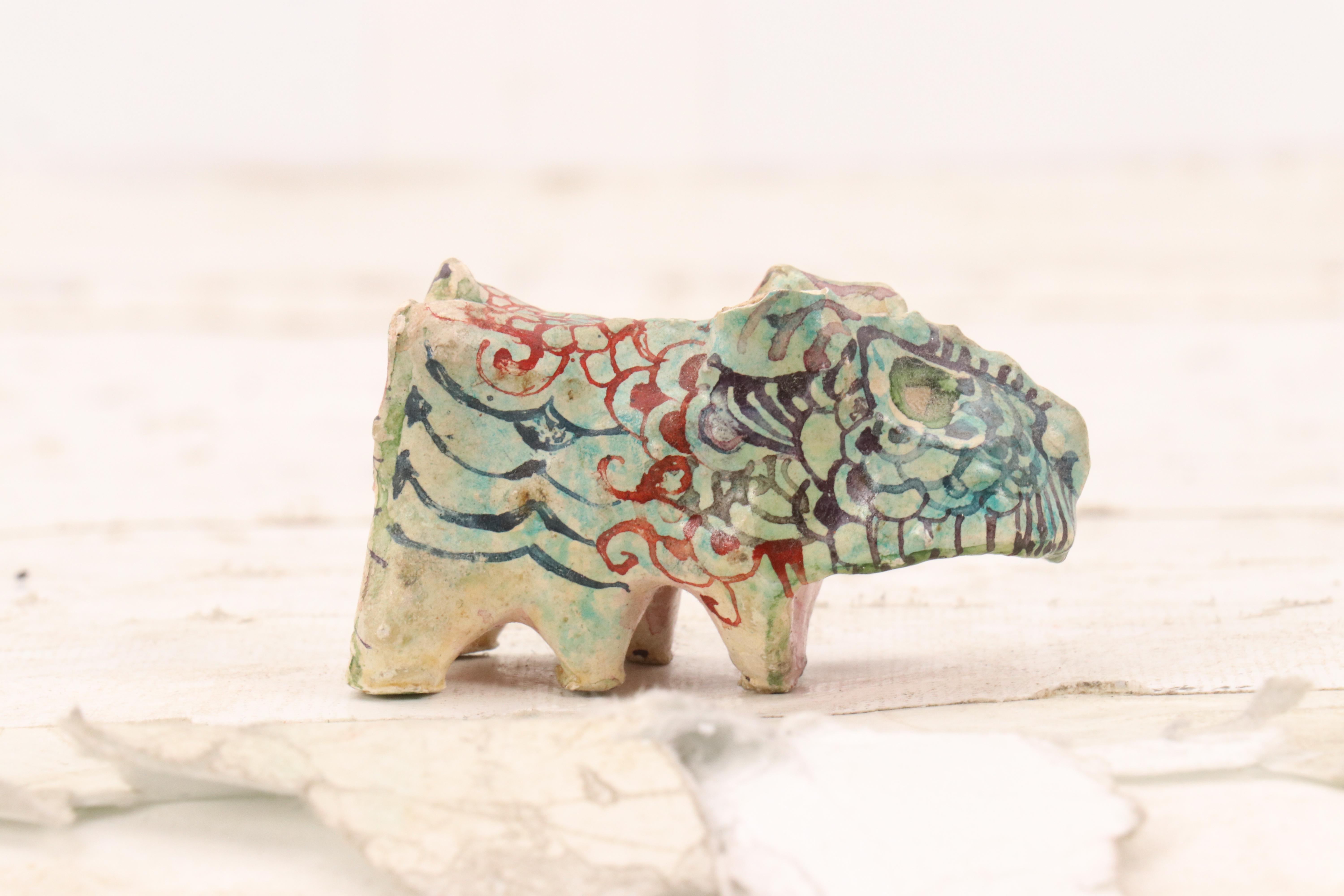 Nikolay "Kuk" Manuylov Surrealist Creature Hand-Painted Clay Sculpture