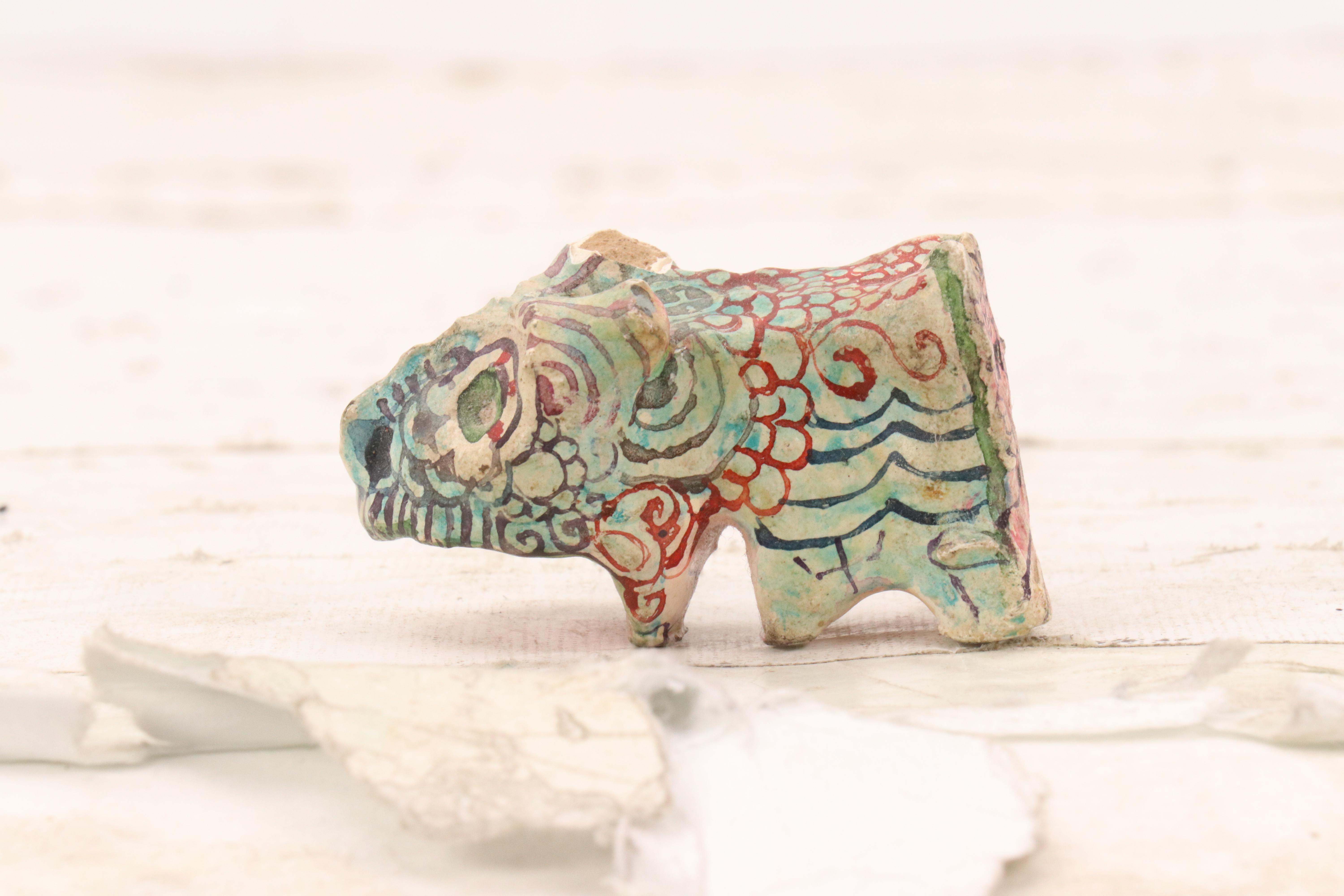 Nikolay "Kuk" Manuylov Surrealist Creature Hand-Painted Clay Sculpture