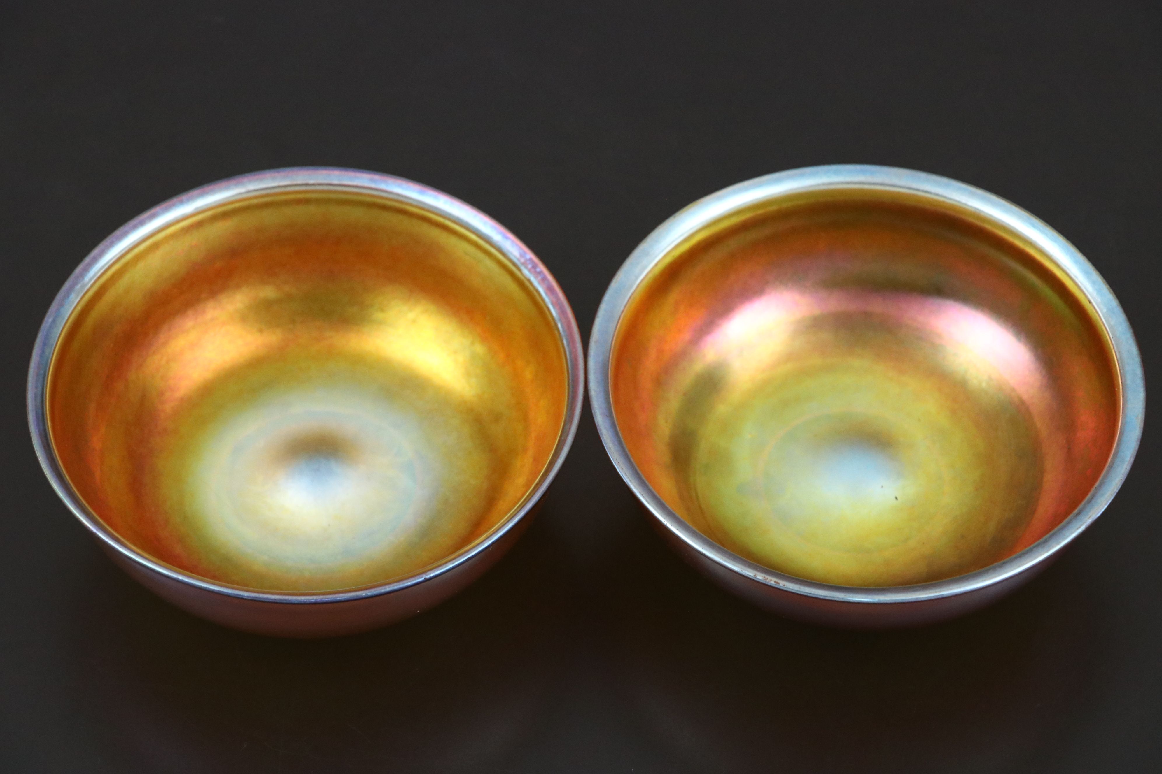 Louis Comfort Tiffany Favrile Art Glass Bowls