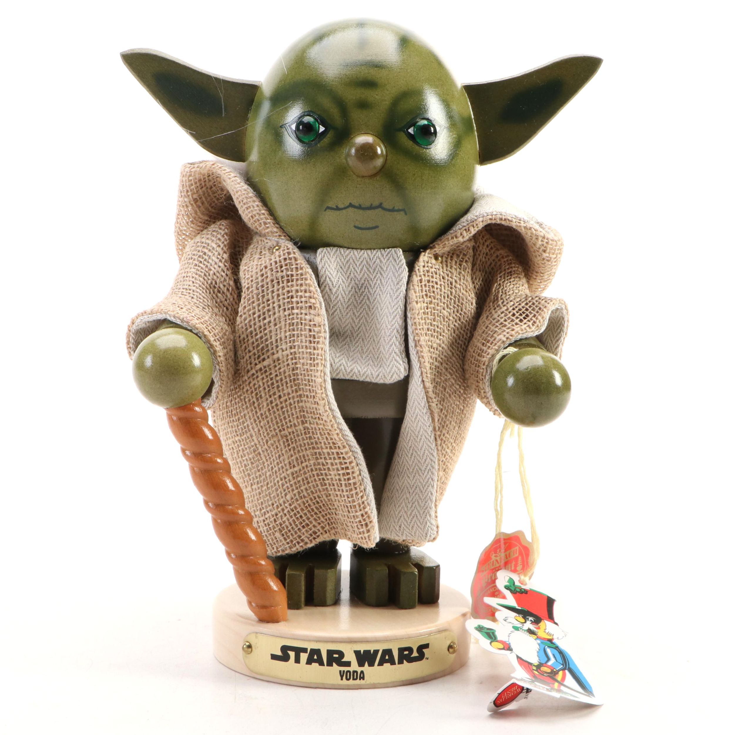 Artist Signed Steinbach "Yoda" Handcrafted Wooden Nutcracker, 2006